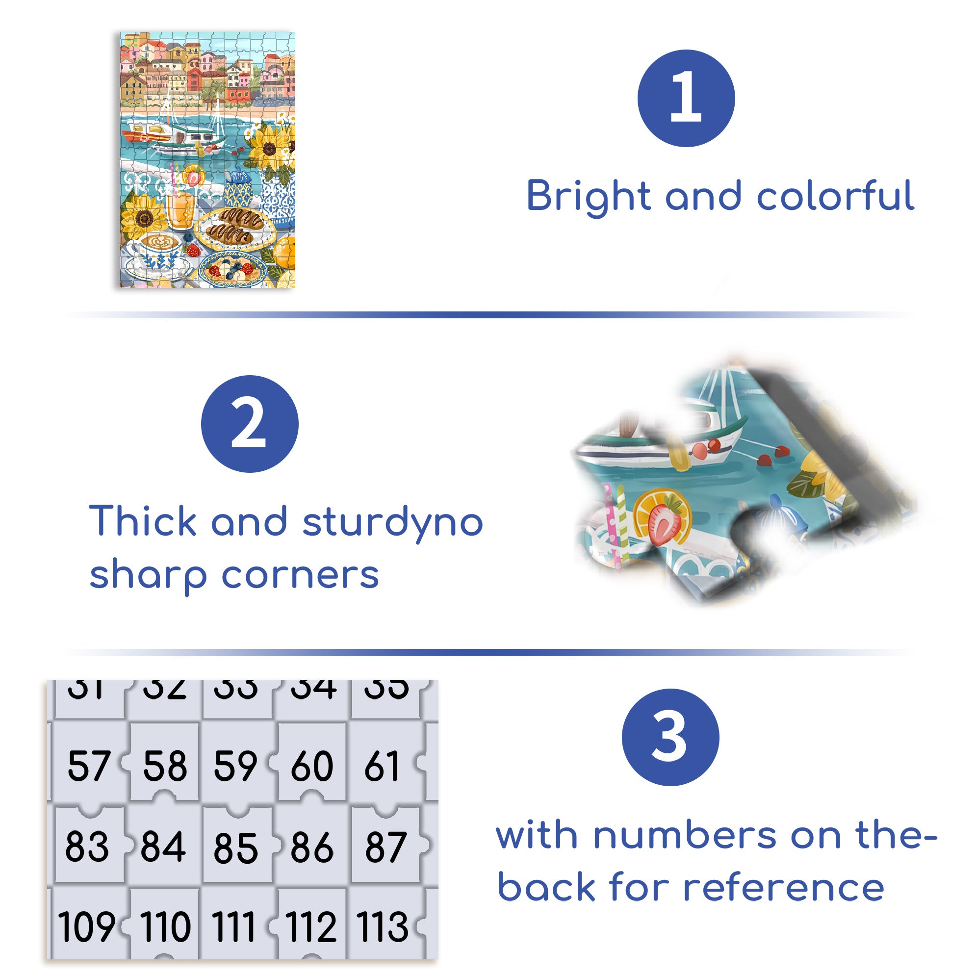 Good Morning 500pcs/1000pcs Jigsaw Puzzle, Scratch-Resistant, Interactive Family Game & Brain-Boosting DIY Decor, Perfect for Halloween, Christmas & New Year Gifts, Family Puzzle Game