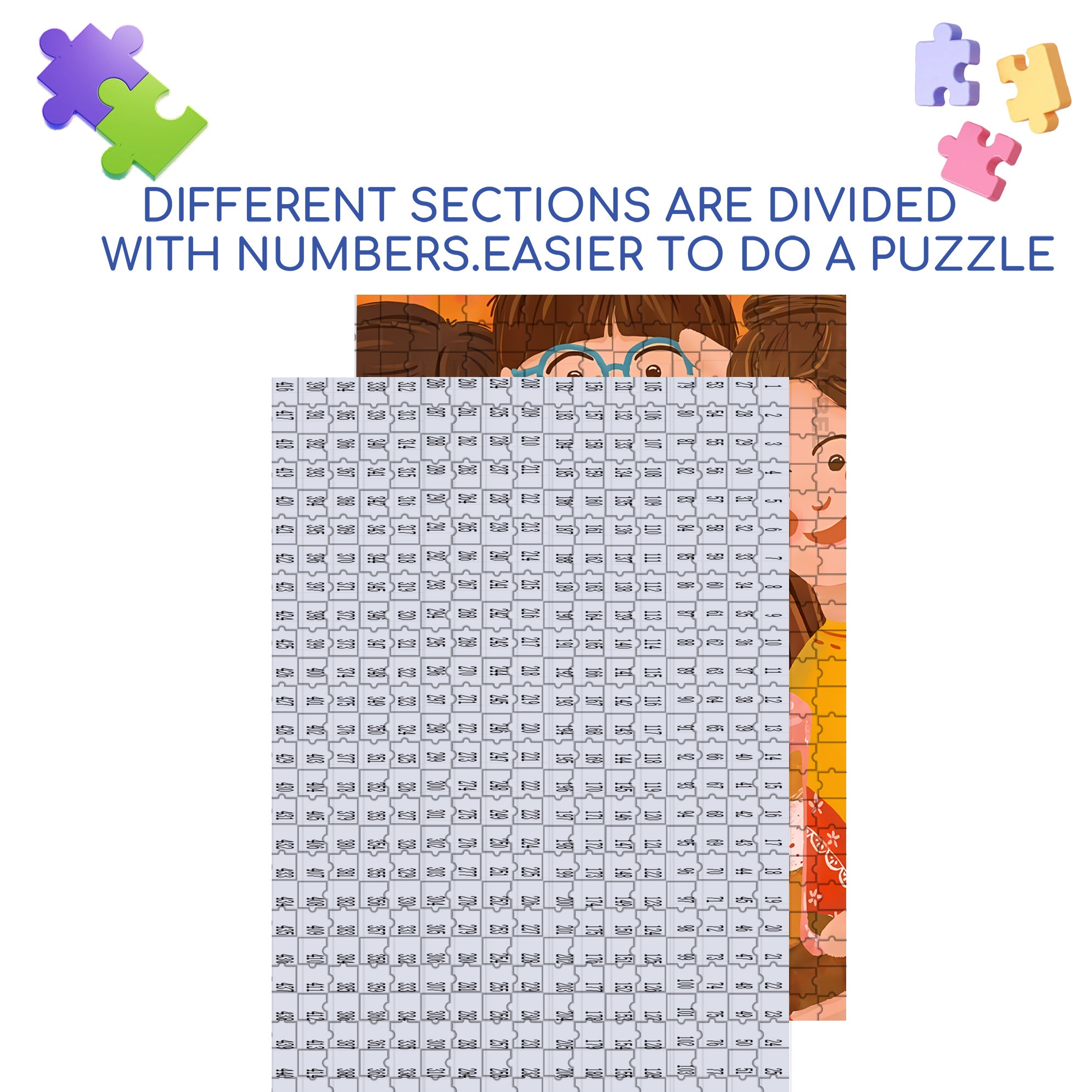 Happy Birthday To My Bsf 500pcs/1000pcs Jigsaw Puzzle, Scratch-Resistant, Interactive Family Game & Brain-Boosting DIY Decor, Perfect for Halloween, Christmas & New Year Gifts, Family Puzzle Game