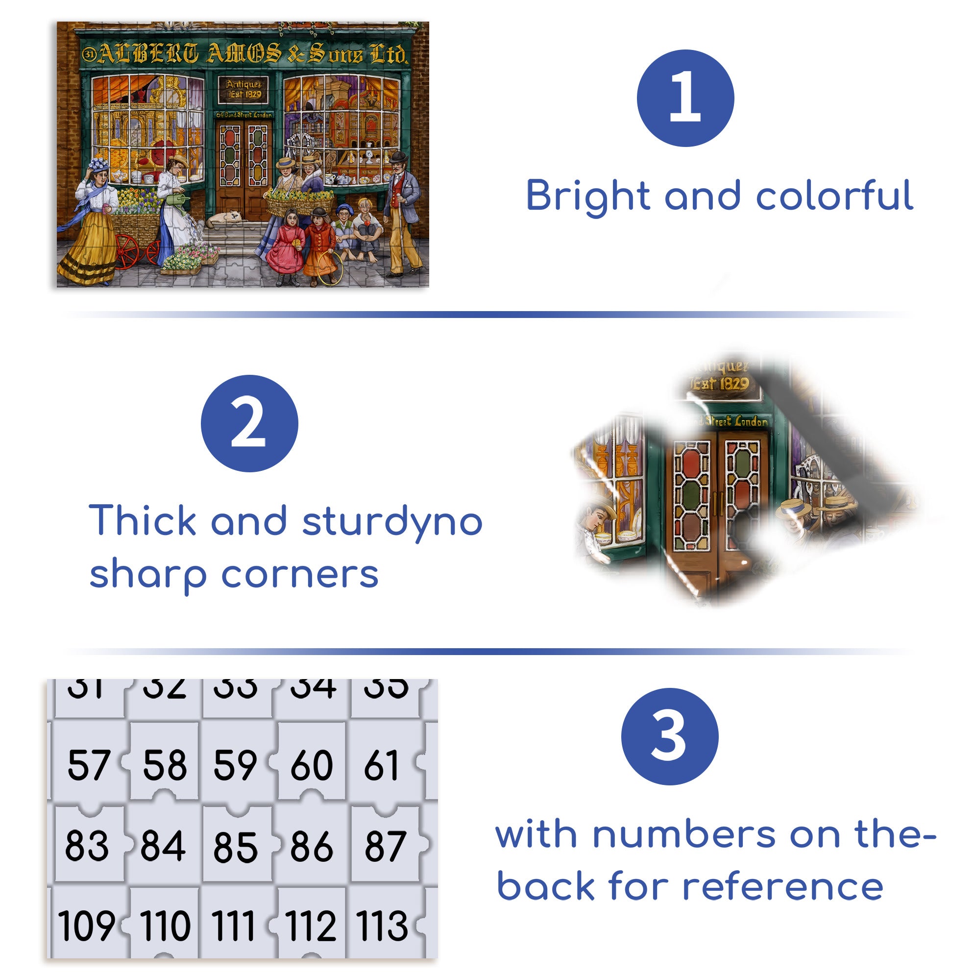 In London 500pcs/1000pcs Jigsaw Puzzle, Scratch-Resistant, Interactive Family Game & Brain-Boosting DIY Decor, Perfect for Halloween, Christmas & New Year Gifts, Family Puzzle Game