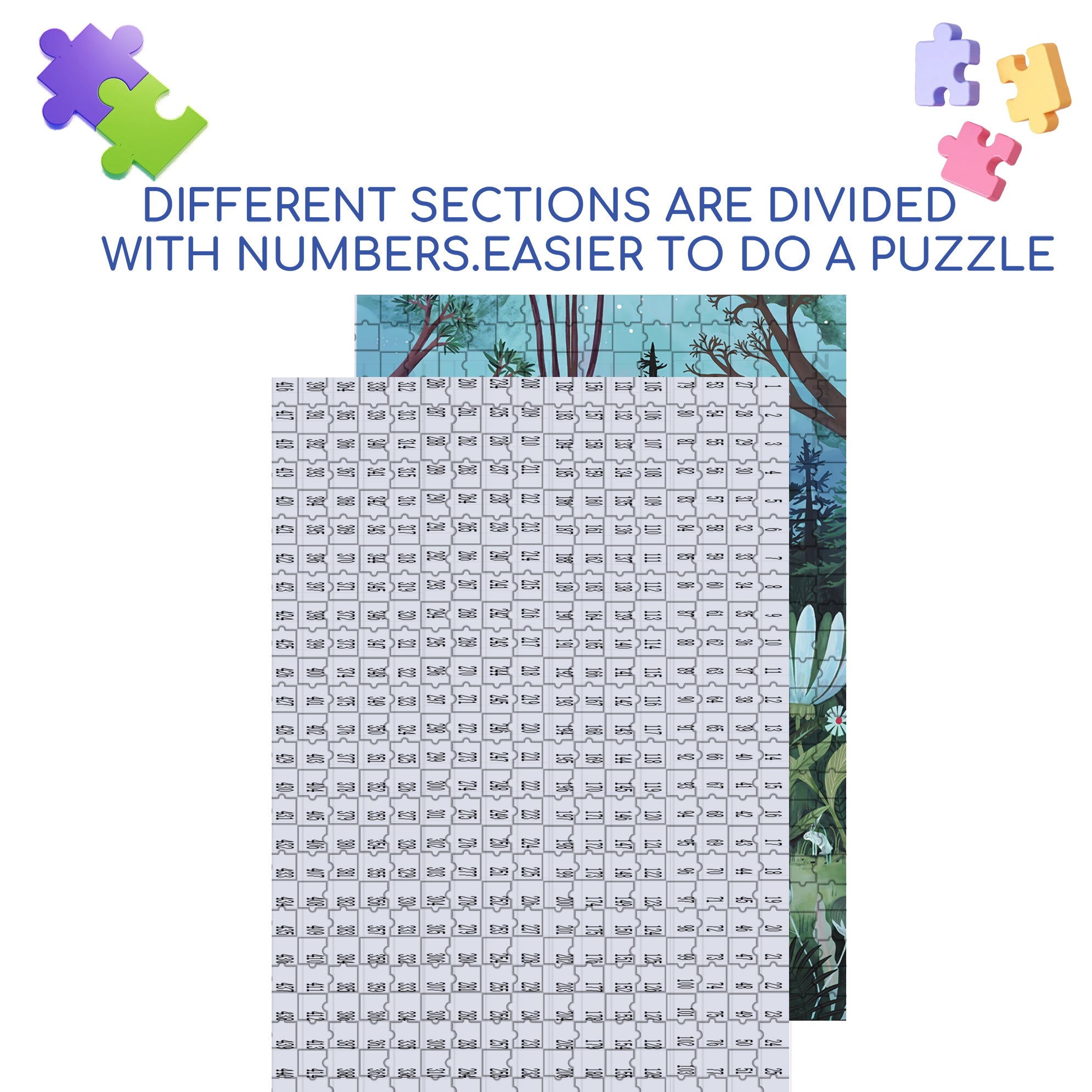 Jungle Concert 500pcs/1000pcs Jigsaw Puzzle, Scratch-Resistant, Interactive Family Game & Brain-Boosting DIY Decor, Perfect for Halloween, Christmas & New Year Gifts, Family Puzzle Game