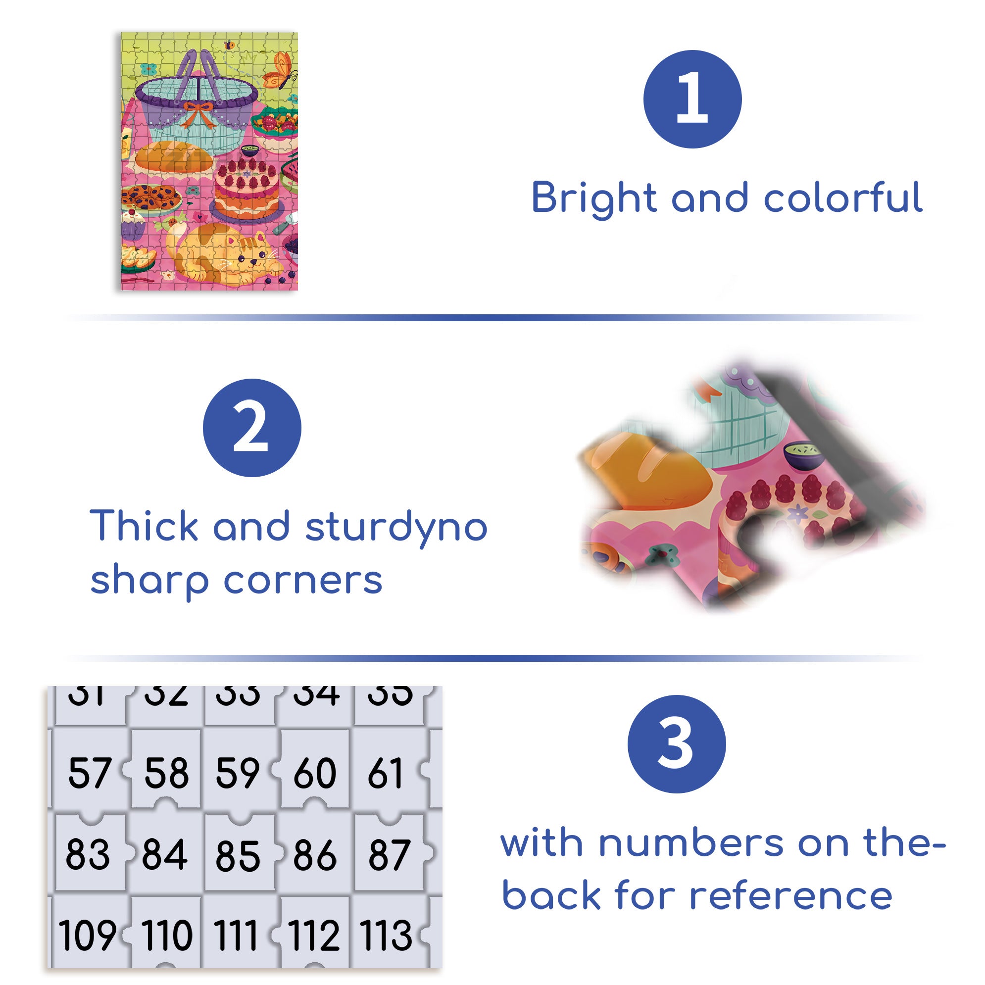 Love Picnics 500pcs/1000pcs Jigsaw Puzzle, Scratch-Resistant, Interactive Family Game & Brain-Boosting DIY Decor, Perfect for Halloween, Christmas & New Year Gifts, Family Puzzle Game