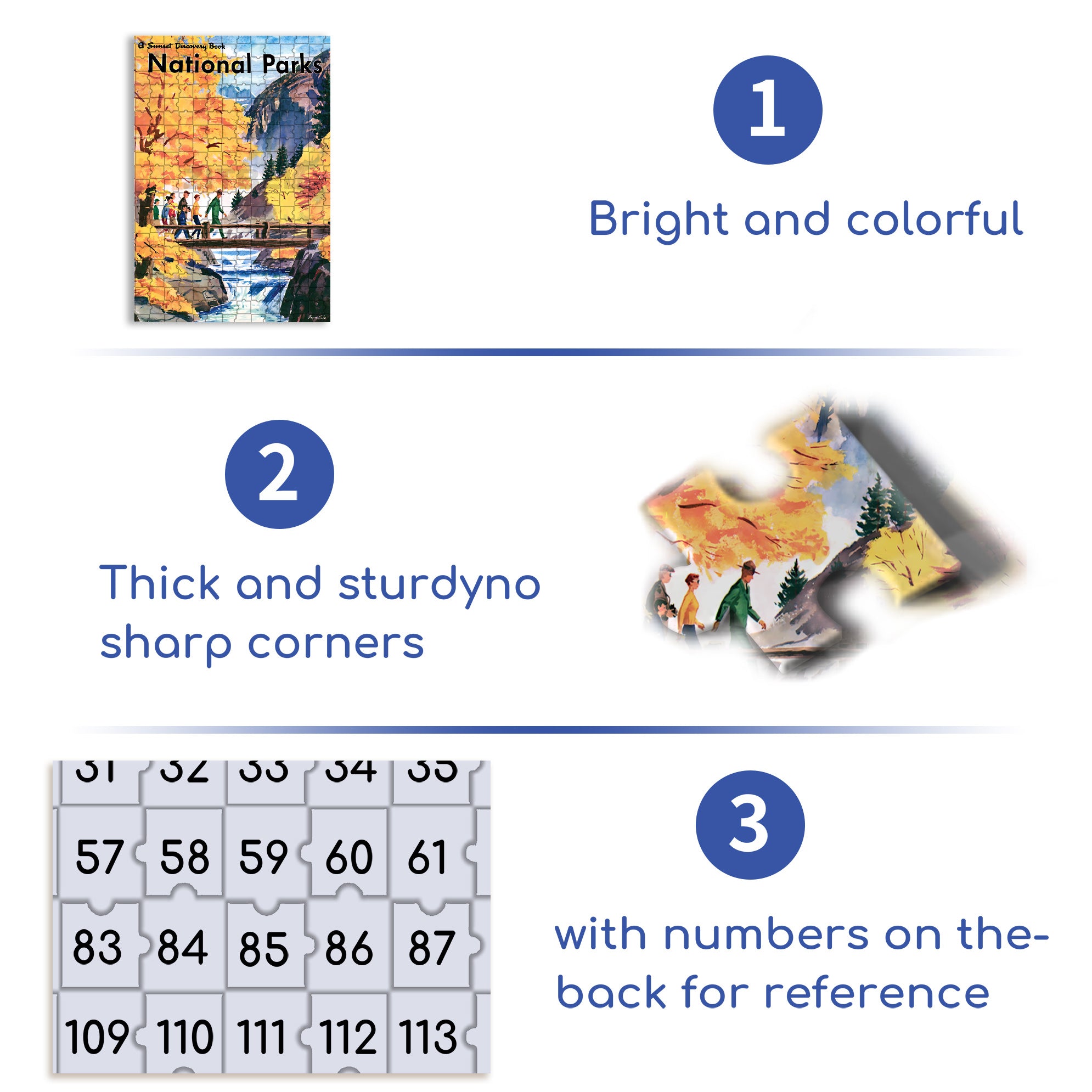 National Park 500pcs/1000pcs Jigsaw Puzzle, Scratch-Resistant, Interactive Family Game & Brain-Boosting DIY Decor, Perfect for Halloween, Christmas & New Year Gifts, Family Puzzle Game
