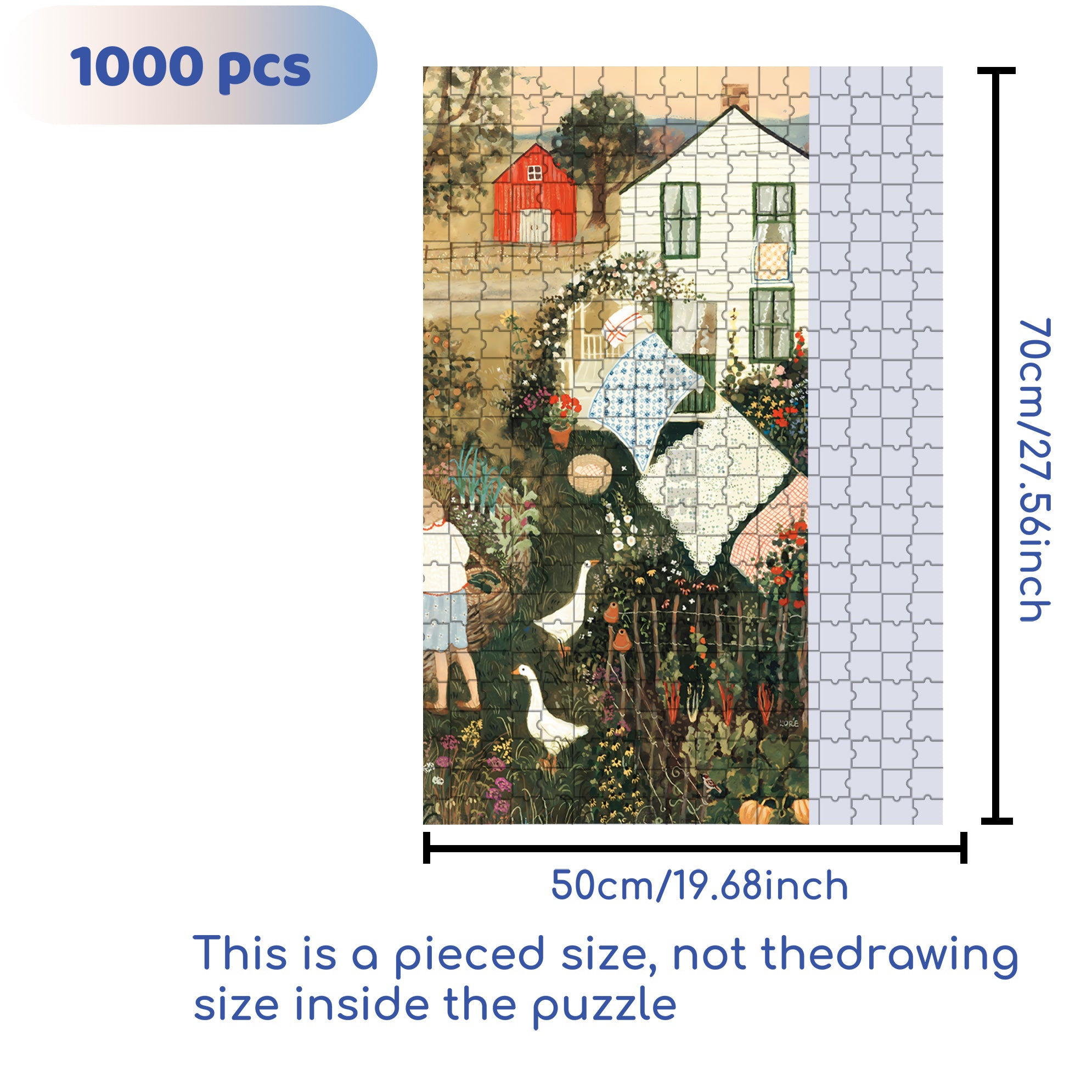 October 500pcs/1000pcs Jigsaw Puzzle, Scratch-Resistant, Interactive Family Game & Brain-Boosting DIY Decor, Perfect for Halloween, Christmas & New Year Gifts, Family Puzzle Game