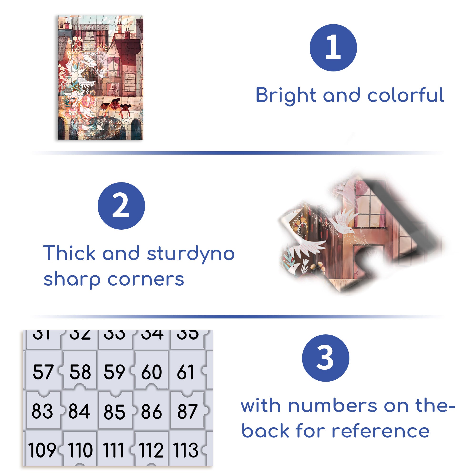 Pigeon Valley 500pcs/1000pcs Jigsaw Puzzle, Scratch-Resistant, Interactive Family Game & Brain-Boosting DIY Decor, Perfect for Halloween, Christmas & New Year Gifts, Family Puzzle Game