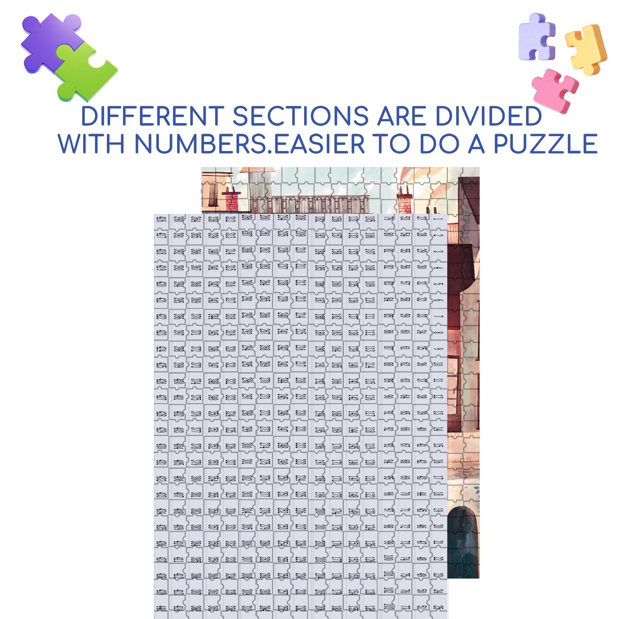 Pigeon Valley 500pcs/1000pcs Jigsaw Puzzle, Scratch-Resistant, Interactive Family Game & Brain-Boosting DIY Decor, Perfect for Halloween, Christmas & New Year Gifts, Family Puzzle Game