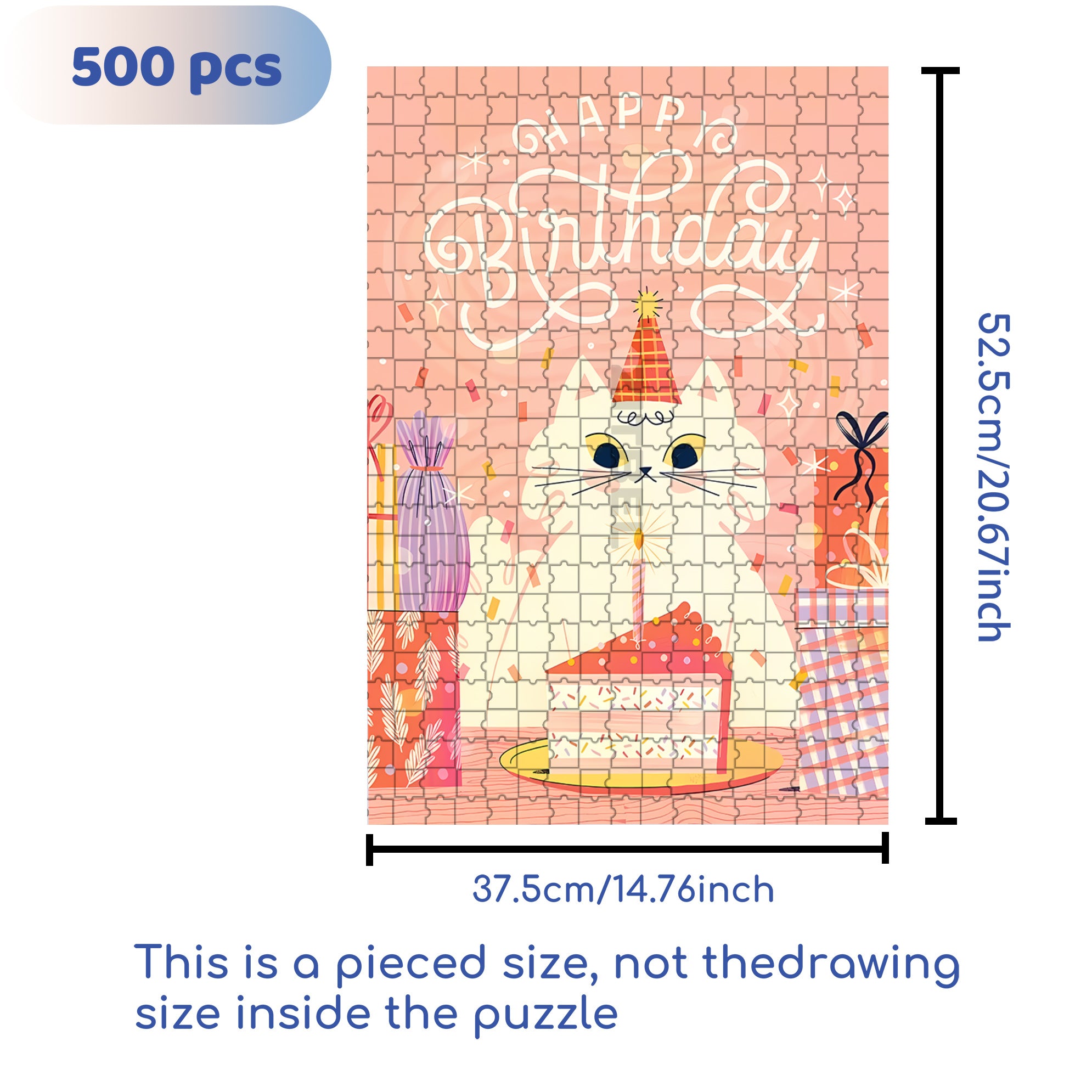 Poof 500pcs/1000pcs Jigsaw Puzzle, Scratch-Resistant, Interactive Family Game & Brain-Boosting DIY Decor, Perfect for Halloween, Christmas & New Year Gifts, Family Puzzle Game