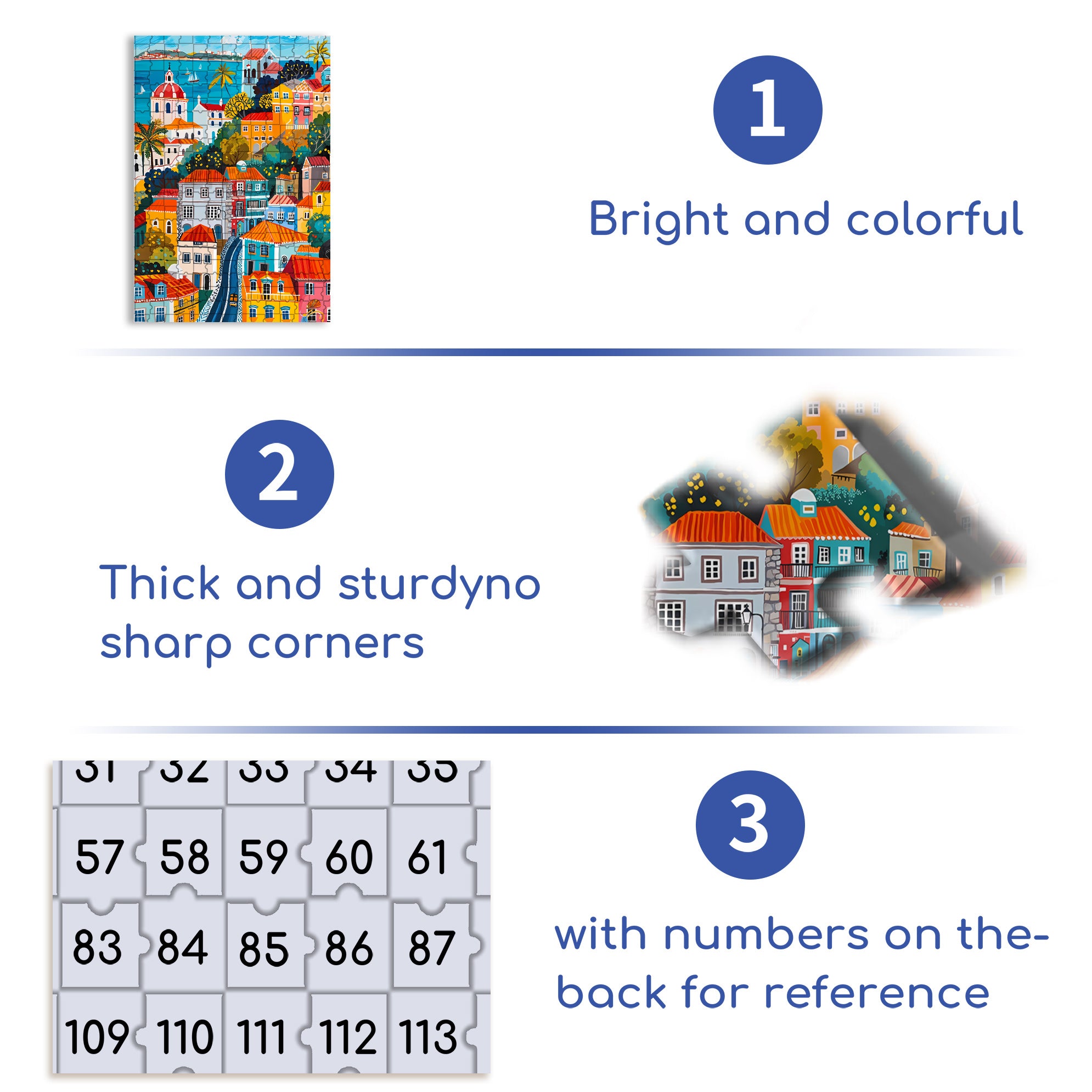 Rahovec 500pcs/1000pcs Jigsaw Puzzle, Scratch-Resistant, Interactive Family Game & Brain-Boosting DIY Decor, Perfect for Halloween, Christmas & New Year Gifts, Family Puzzle Game