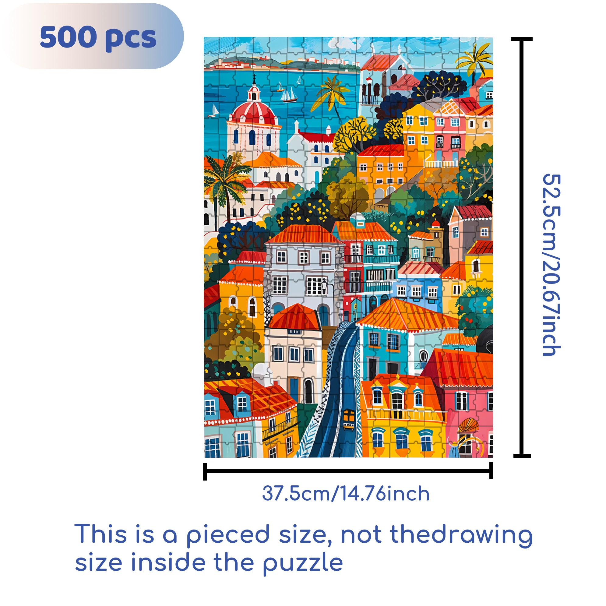 Rahovec 500pcs/1000pcs Jigsaw Puzzle, Scratch-Resistant, Interactive Family Game & Brain-Boosting DIY Decor, Perfect for Halloween, Christmas & New Year Gifts, Family Puzzle Game