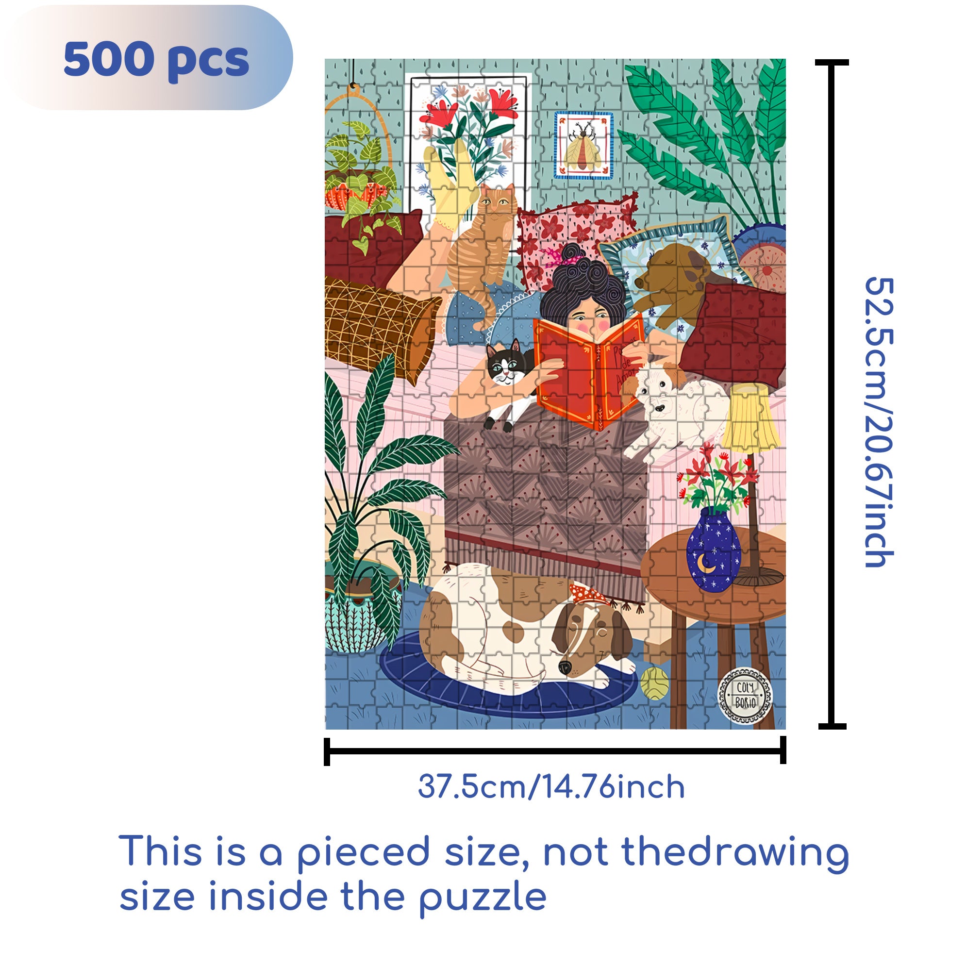 Read 500pcs/1000pcs Jigsaw Puzzle, Scratch-Resistant, Interactive Family Game & Brain-Boosting DIY Decor, Perfect for Halloween, Christmas & New Year Gifts, Family Puzzle Game