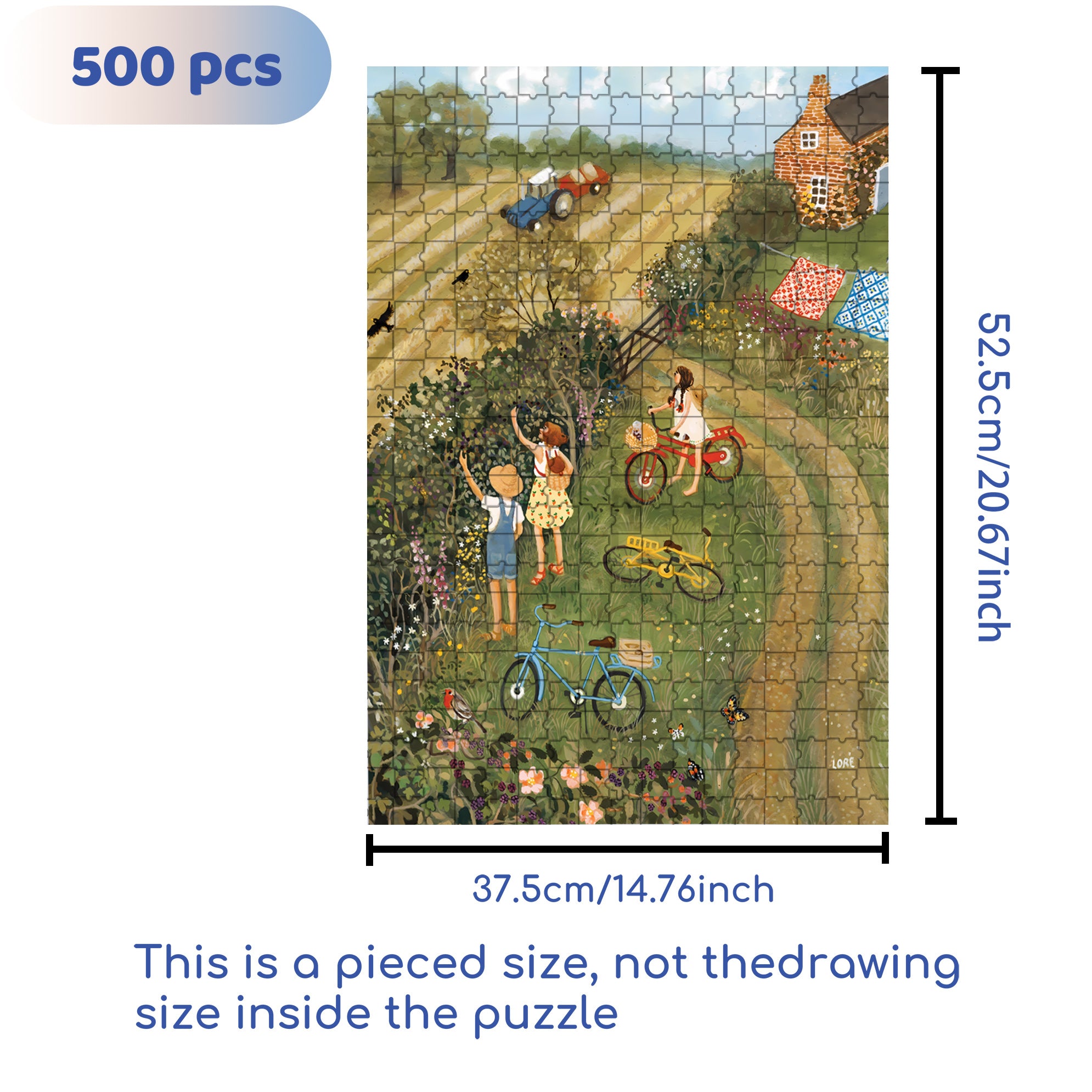 Ripen 500pcs/1000pcs Jigsaw Puzzle, Scratch-Resistant, Interactive Family Game & Brain-Boosting DIY Decor, Perfect for Halloween, Christmas & New Year Gifts, Family Puzzle Game