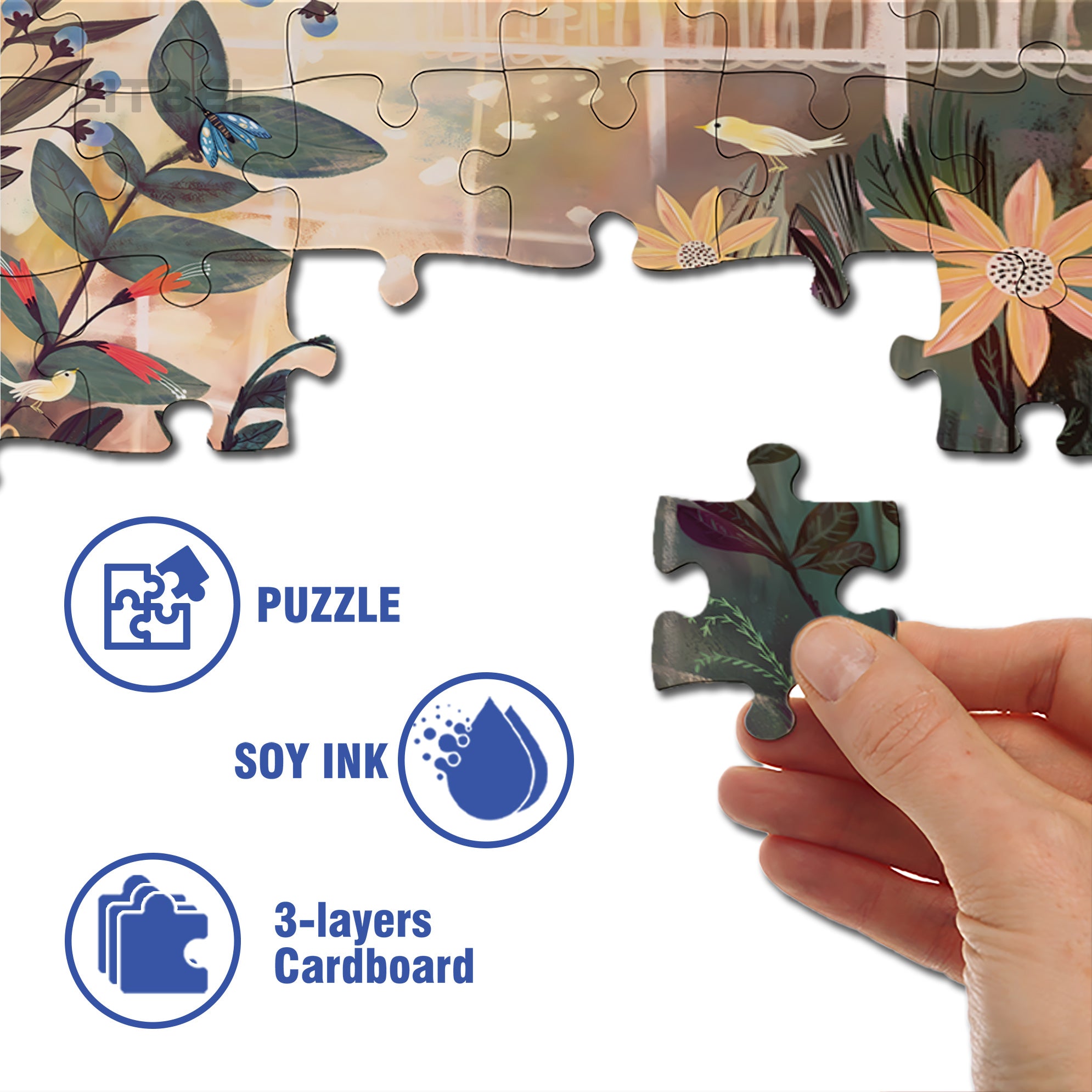 Taking Care Of Plants 500pcs/1000pcs Jigsaw Puzzle, Scratch-Resistant, Interactive Family Game & Brain-Boosting DIY Decor, Perfect for Halloween, Christmas & New Year Gifts, Family Puzzle Game