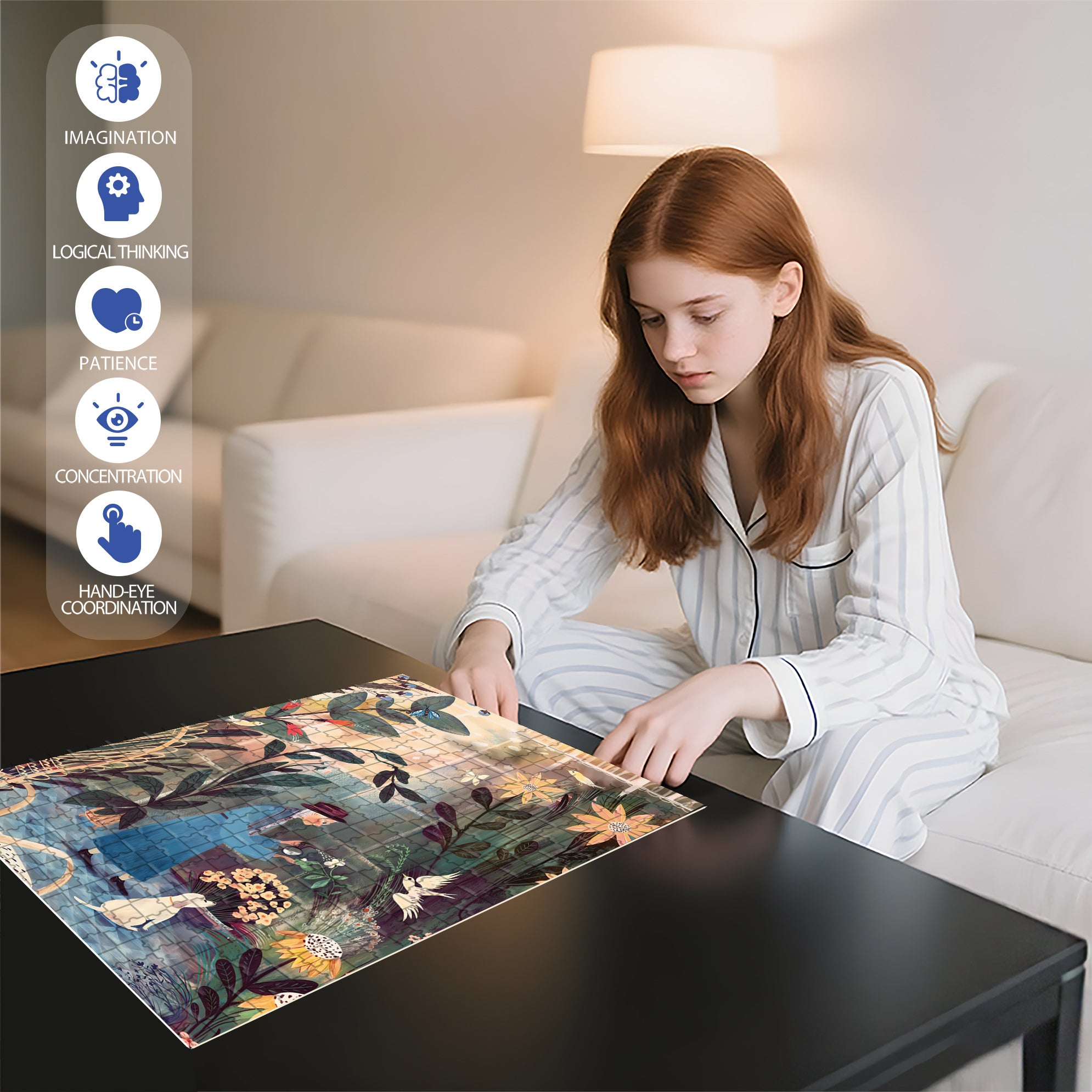 Taking Care Of Plants 500pcs/1000pcs Jigsaw Puzzle, Scratch-Resistant, Interactive Family Game & Brain-Boosting DIY Decor, Perfect for Halloween, Christmas & New Year Gifts, Family Puzzle Game