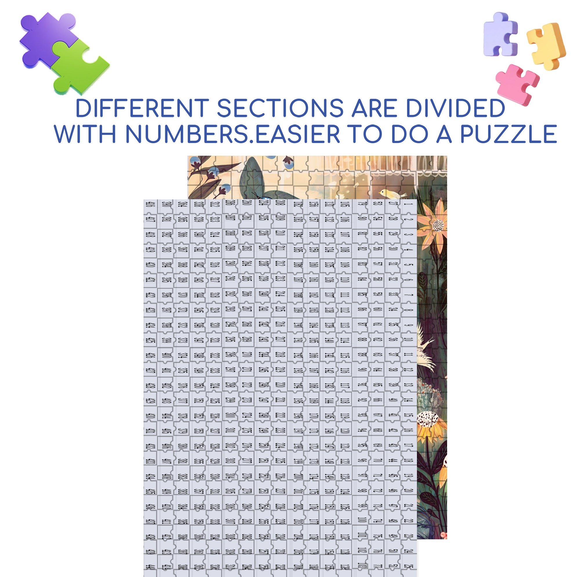 Taking Care Of Plants 500pcs/1000pcs Jigsaw Puzzle, Scratch-Resistant, Interactive Family Game & Brain-Boosting DIY Decor, Perfect for Halloween, Christmas & New Year Gifts, Family Puzzle Game