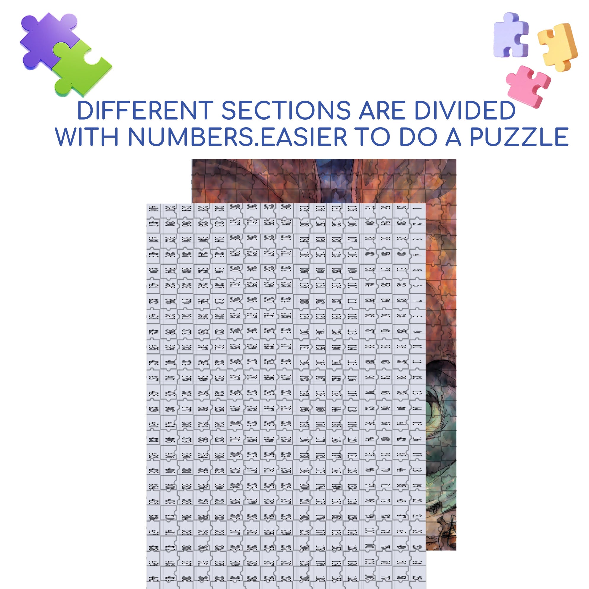 Talk With Dinosaurs 500pcs/1000pcs Jigsaw Puzzle, Scratch-Resistant, Interactive Family Game & Brain-Boosting DIY Decor, Perfect for Halloween, Christmas & New Year Gifts, Family Puzzle Game