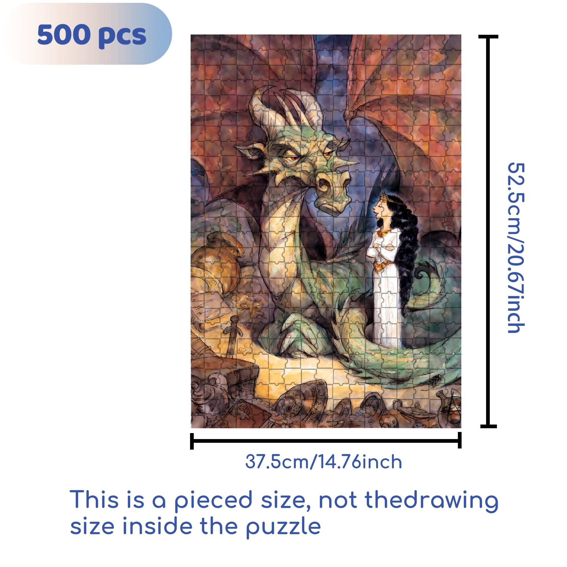 Talk With Dinosaurs 500pcs/1000pcs Jigsaw Puzzle, Scratch-Resistant, Interactive Family Game & Brain-Boosting DIY Decor, Perfect for Halloween, Christmas & New Year Gifts, Family Puzzle Game