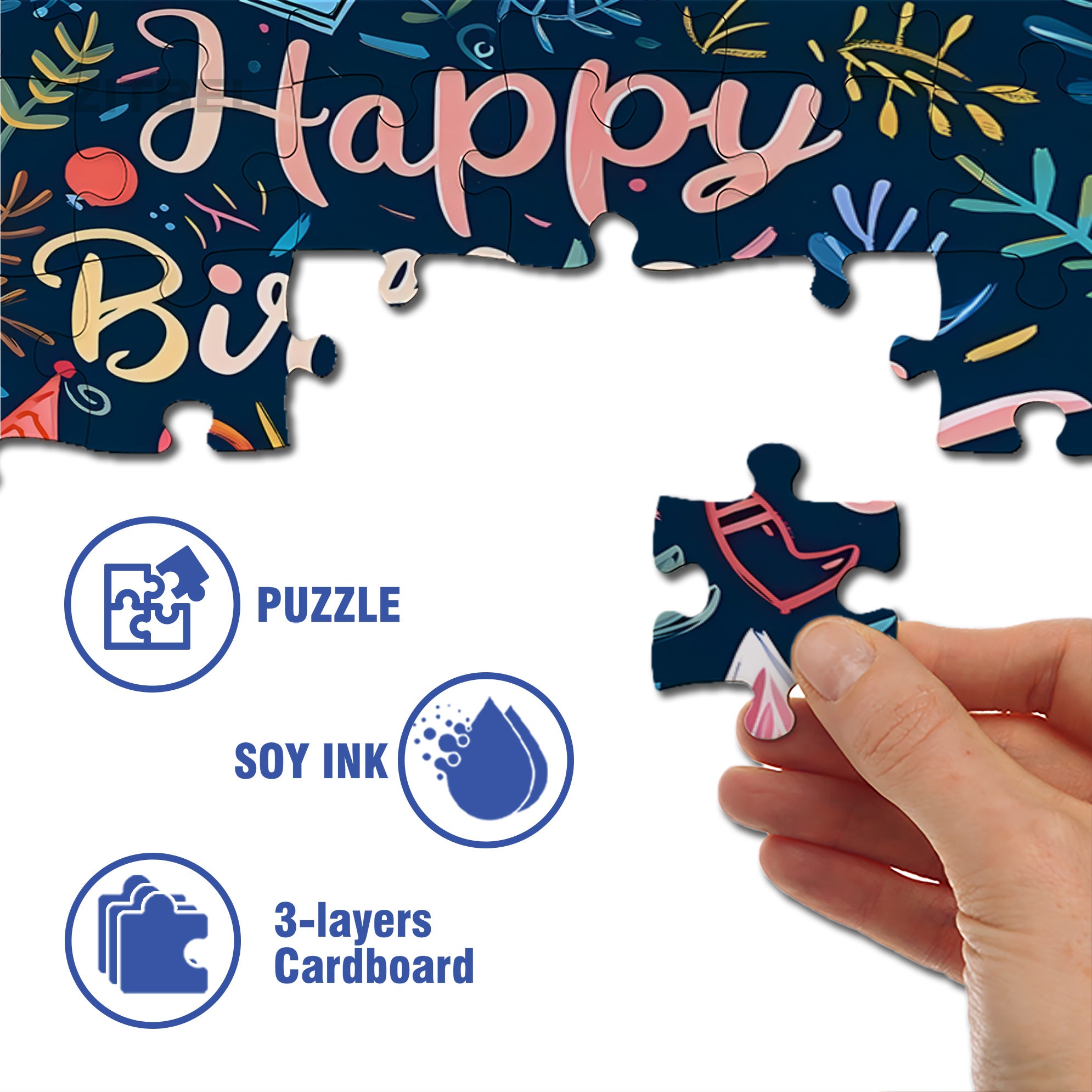 The Birthday Party For The Cat 500pcs/1000pcs Jigsaw Puzzle, Scratch-Resistant, Interactive Family Game & Brain-Boosting DIY Decor, Perfect for Halloween, Christmas & New Year Gifts, Family Puzzle Game
