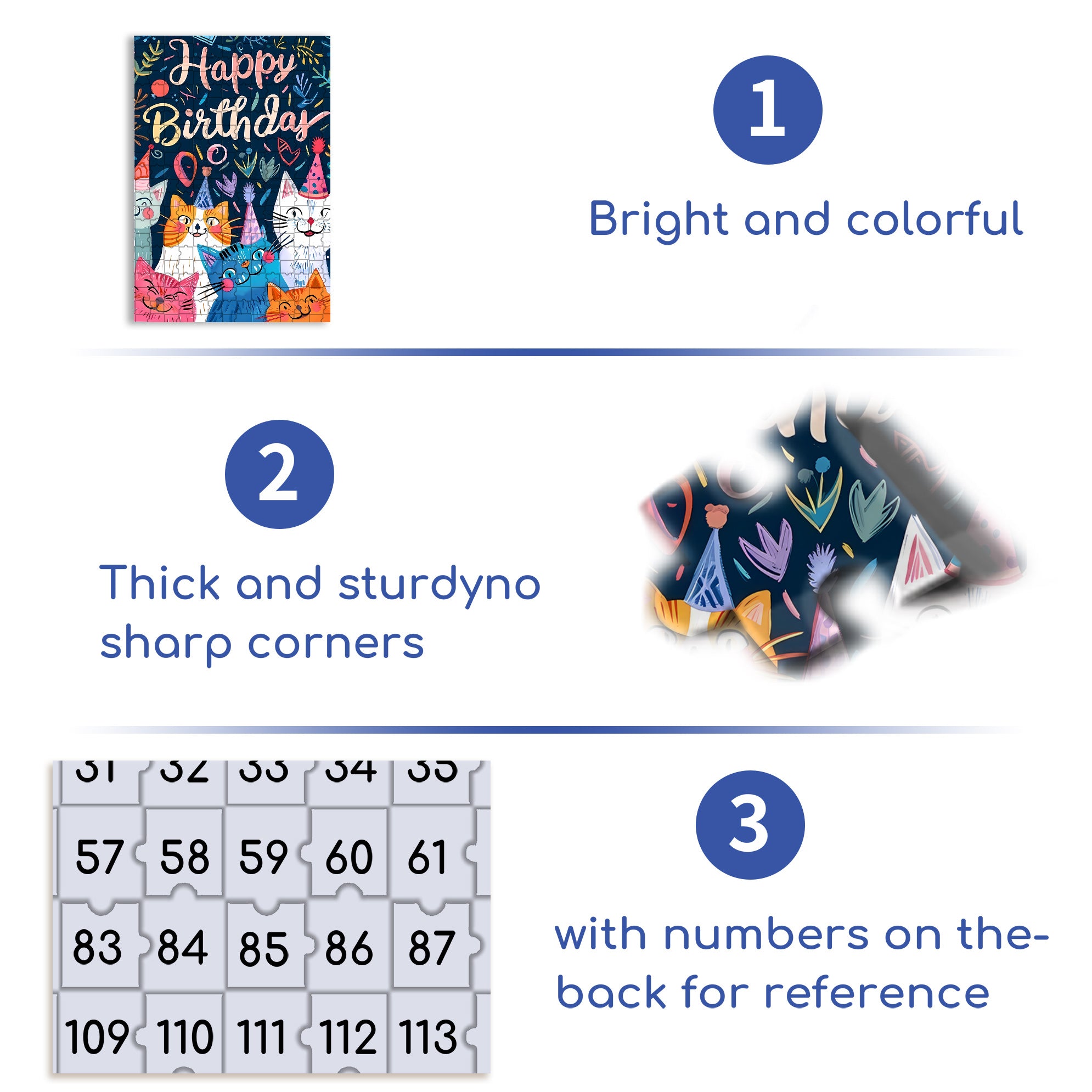 The Birthday Party For The Cat 500pcs/1000pcs Jigsaw Puzzle, Scratch-Resistant, Interactive Family Game & Brain-Boosting DIY Decor, Perfect for Halloween, Christmas & New Year Gifts, Family Puzzle Game