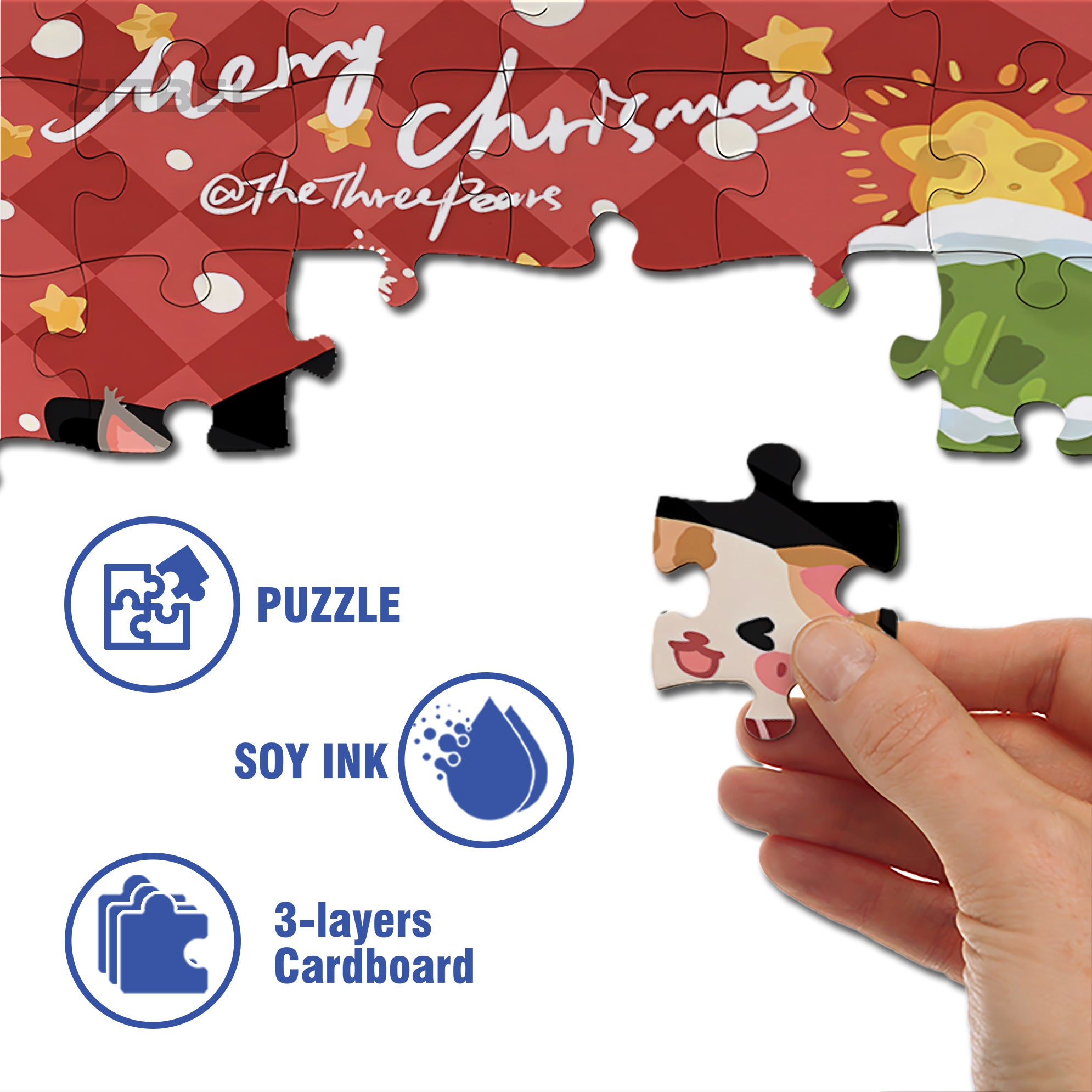 The Joy Of Cats 500pcs/1000pcs Jigsaw Puzzle, Scratch-Resistant, Interactive Family Game & Brain-Boosting DIY Decor, Perfect for Halloween, Christmas & New Year Gifts, Family Puzzle Game