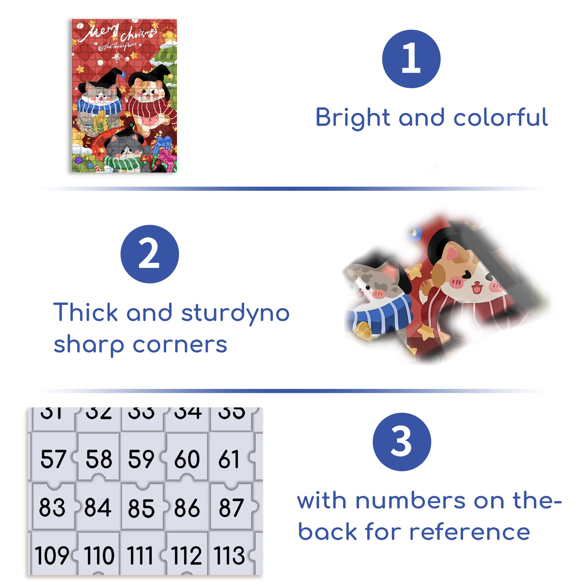 The Joy Of Cats 500pcs/1000pcs Jigsaw Puzzle, Scratch-Resistant, Interactive Family Game & Brain-Boosting DIY Decor, Perfect for Halloween, Christmas & New Year Gifts, Family Puzzle Game