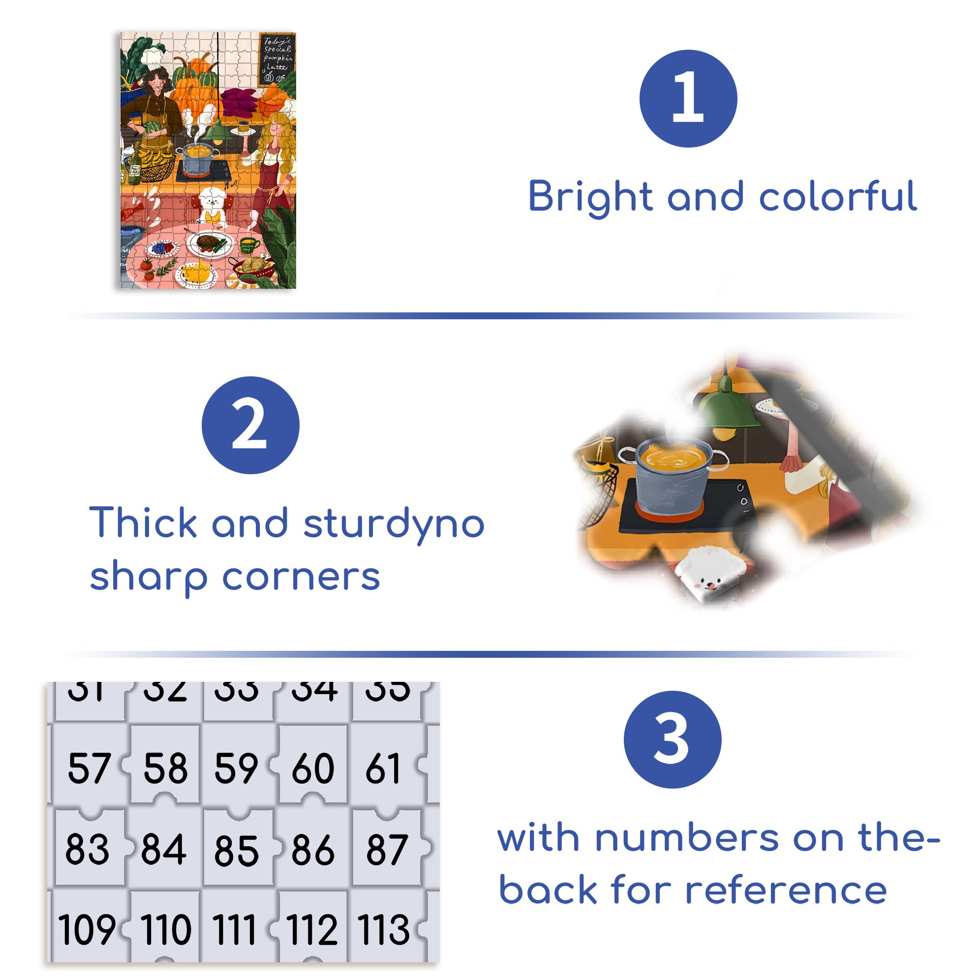 Today's Selection 500pcs/1000pcs Jigsaw Puzzle, Scratch-Resistant, Interactive Family Game & Brain-Boosting DIY Decor, Perfect for Halloween, Christmas & New Year Gifts, Family Puzzle Game
