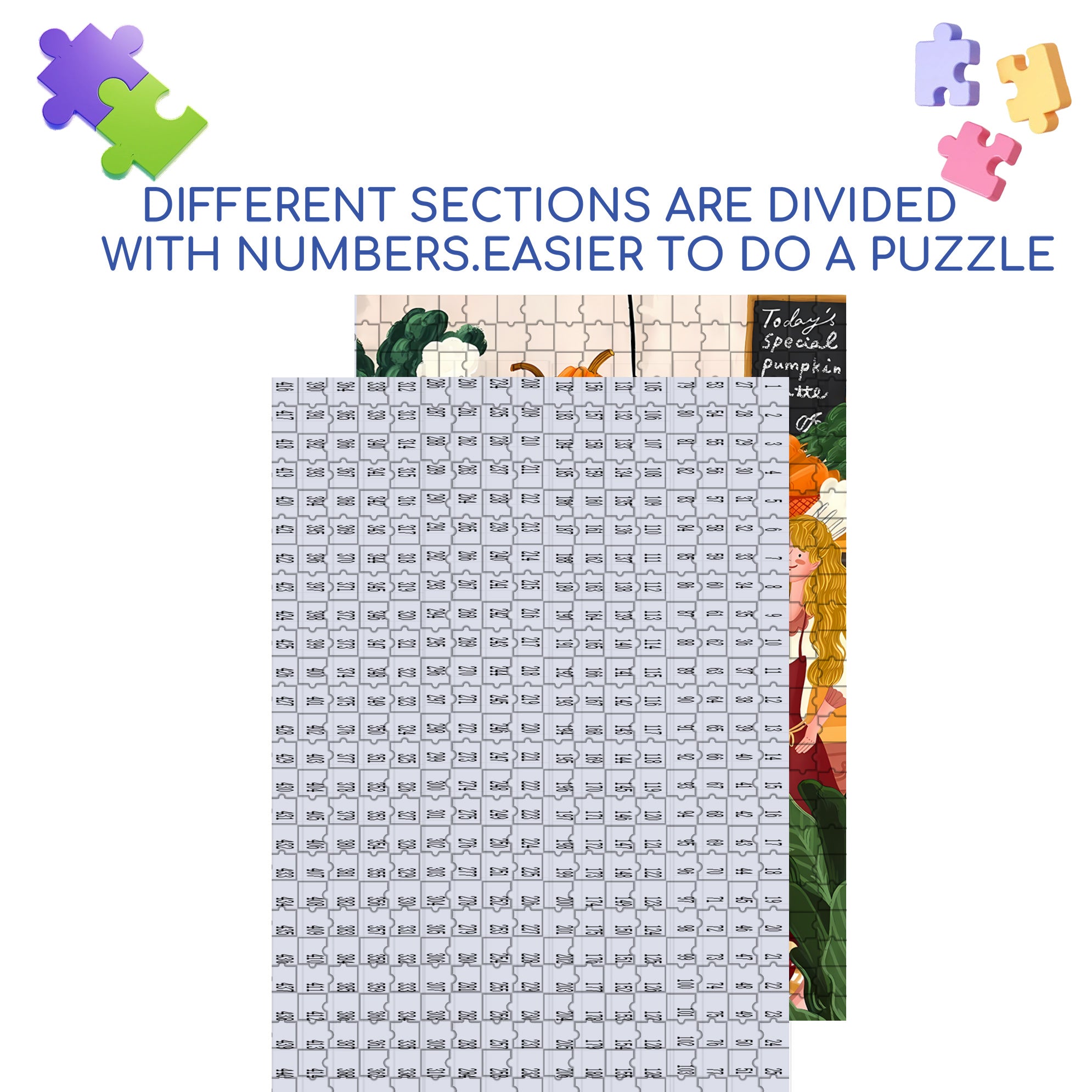 Today's Selection 500pcs/1000pcs Jigsaw Puzzle, Scratch-Resistant, Interactive Family Game & Brain-Boosting DIY Decor, Perfect for Halloween, Christmas & New Year Gifts, Family Puzzle Game