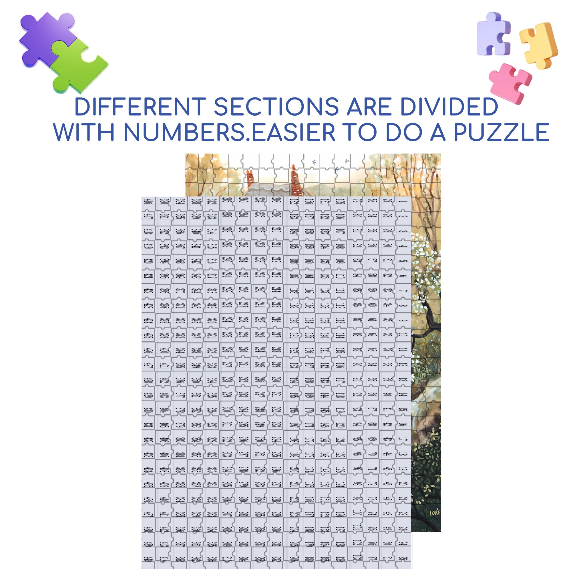 A Quiet Place 500pcs/1000pcs Jigsaw Puzzle, Scratch-Resistant, Interactive Family Game & Brain-Boosting DIY Decor, Perfect for Halloween, Christmas & New Year Gifts, Family Puzzle Game