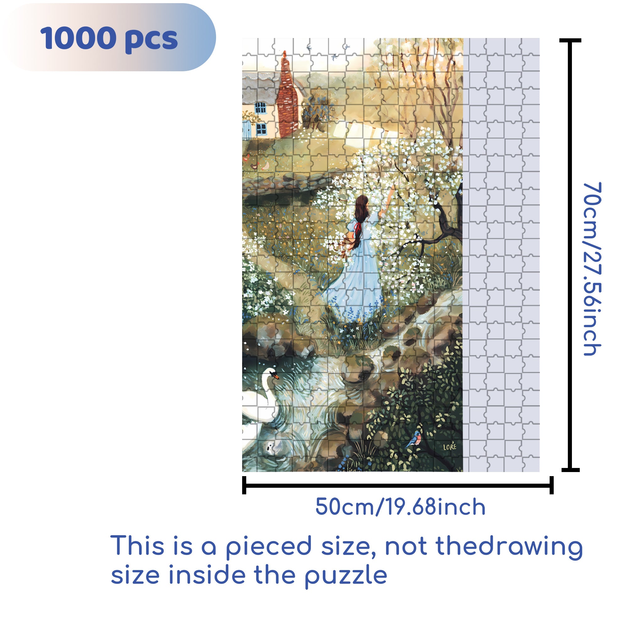A Quiet Place 500pcs/1000pcs Jigsaw Puzzle, Scratch-Resistant, Interactive Family Game & Brain-Boosting DIY Decor, Perfect for Halloween, Christmas & New Year Gifts, Family Puzzle Game