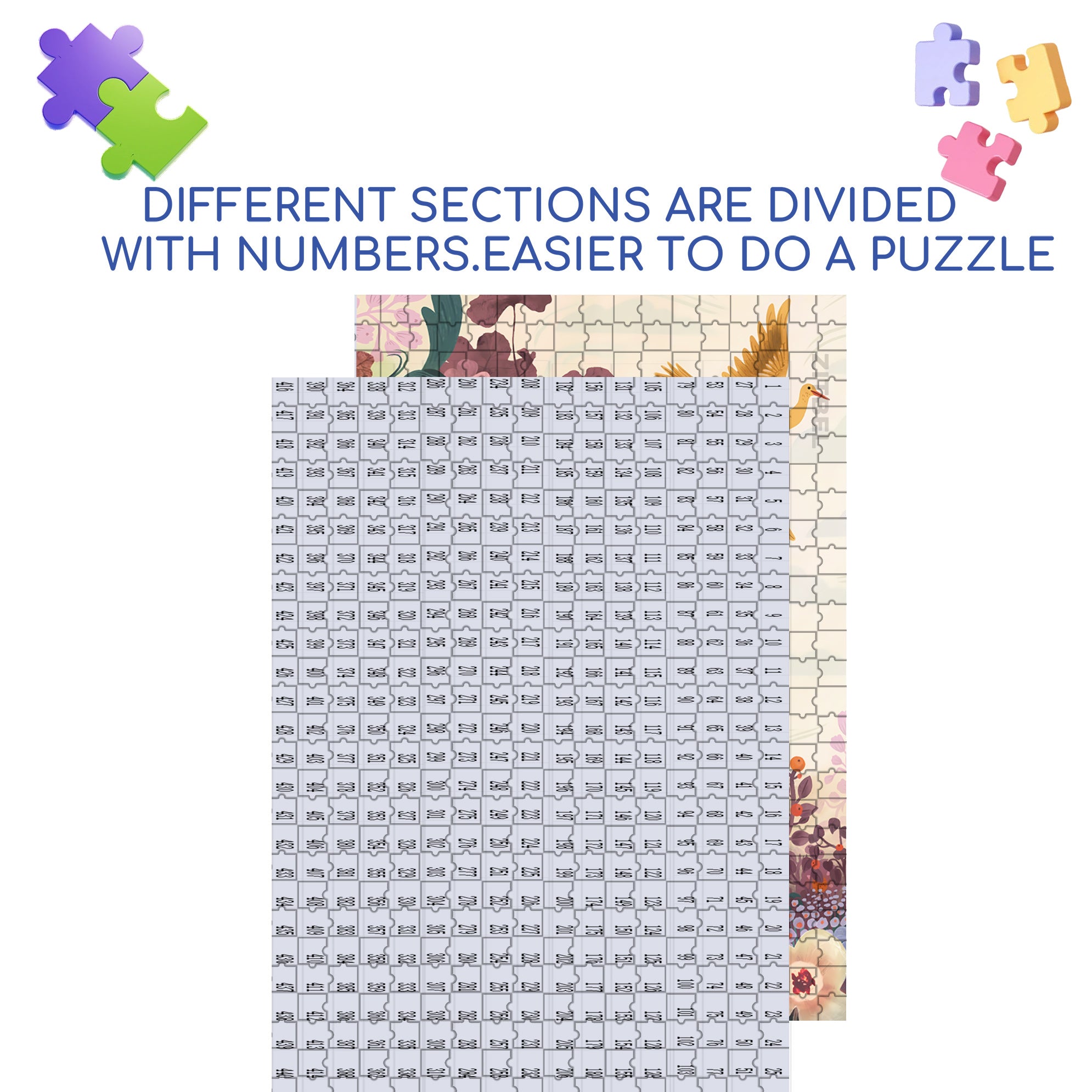 Anna's Wonderful World 500pcs/1000pcs Jigsaw Puzzle, Scratch-Resistant, Interactive Family Game & Brain-Boosting DIY Decor, Perfect for Halloween, Christmas & New Year Gifts, Family Puzzle Game