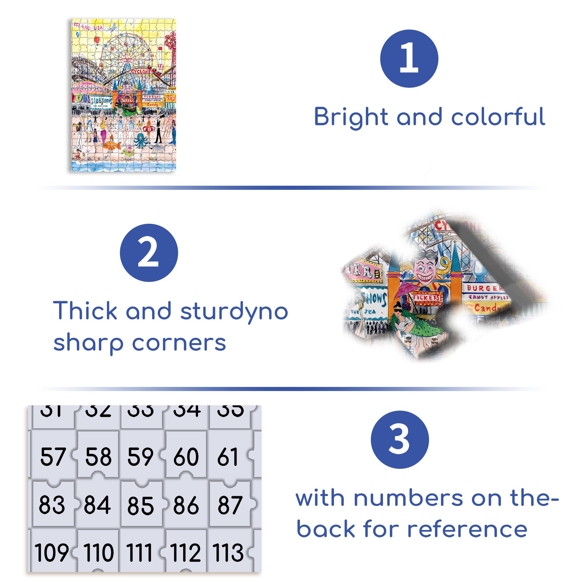 Carnival 500pcs/1000pcs Jigsaw Puzzle, Scratch-Resistant, Interactive Family Game & Brain-Boosting DIY Decor, Perfect for Halloween, Christmas & New Year Gifts, Family Puzzle Game