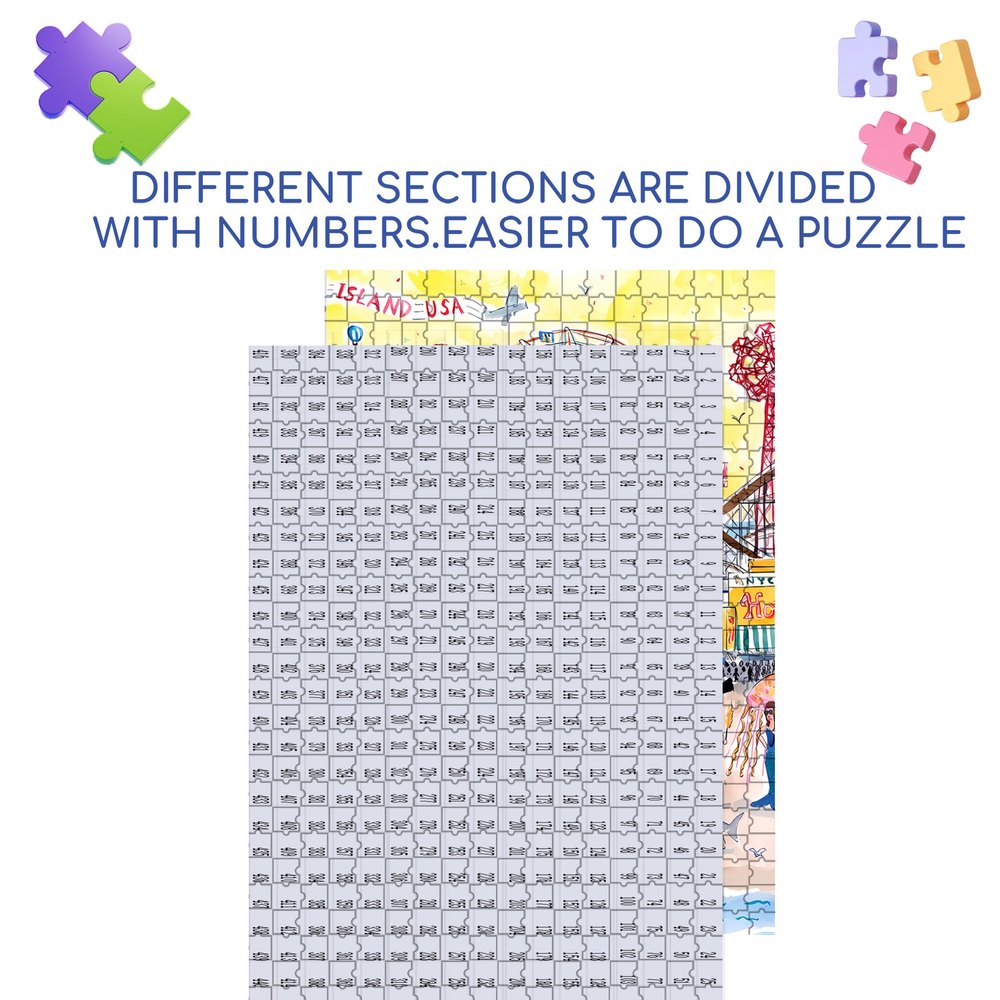 Carnival 500pcs/1000pcs Jigsaw Puzzle, Scratch-Resistant, Interactive Family Game & Brain-Boosting DIY Decor, Perfect for Halloween, Christmas & New Year Gifts, Family Puzzle Game