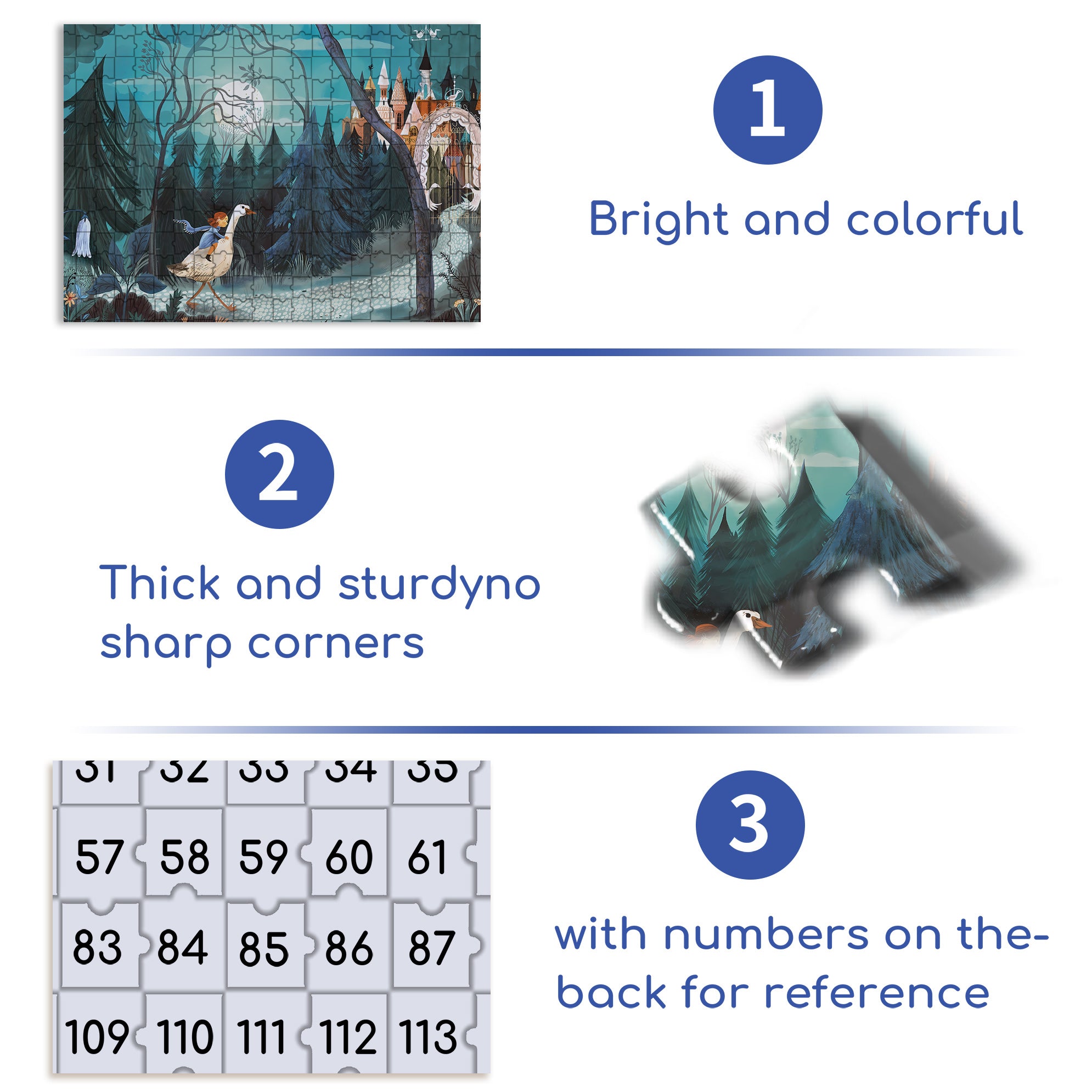 Children's Fantasy 500pcs/1000pcs Jigsaw Puzzle, Scratch-Resistant, Interactive Family Game & Brain-Boosting DIY Decor, Perfect for Halloween, Christmas & New Year Gifts, Family Puzzle Game
