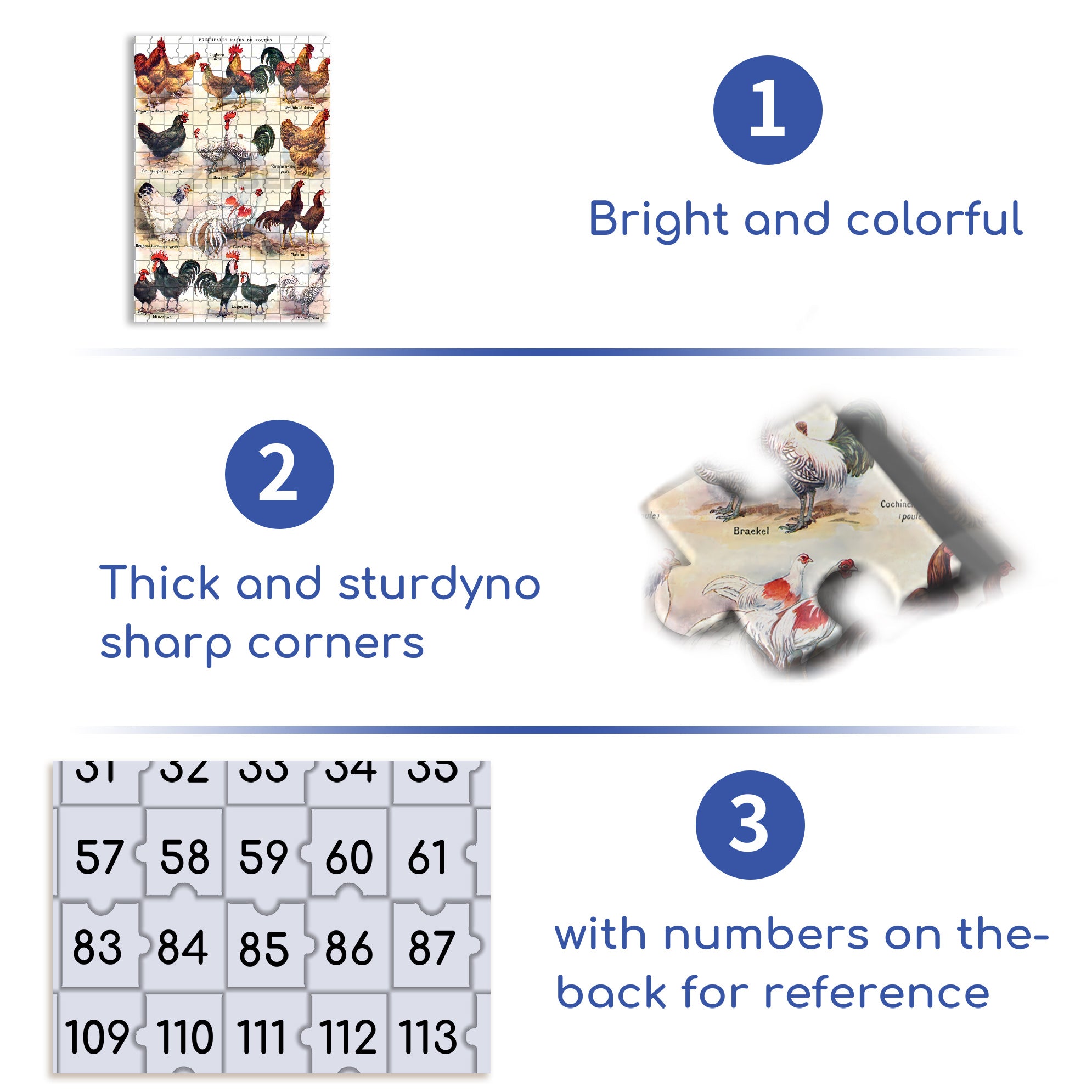 Chook 500pcs/1000pcs Jigsaw Puzzle, Scratch-Resistant, Interactive Family Game & Brain-Boosting DIY Decor, Perfect for Halloween, Christmas & New Year Gifts, Family Puzzle Game
