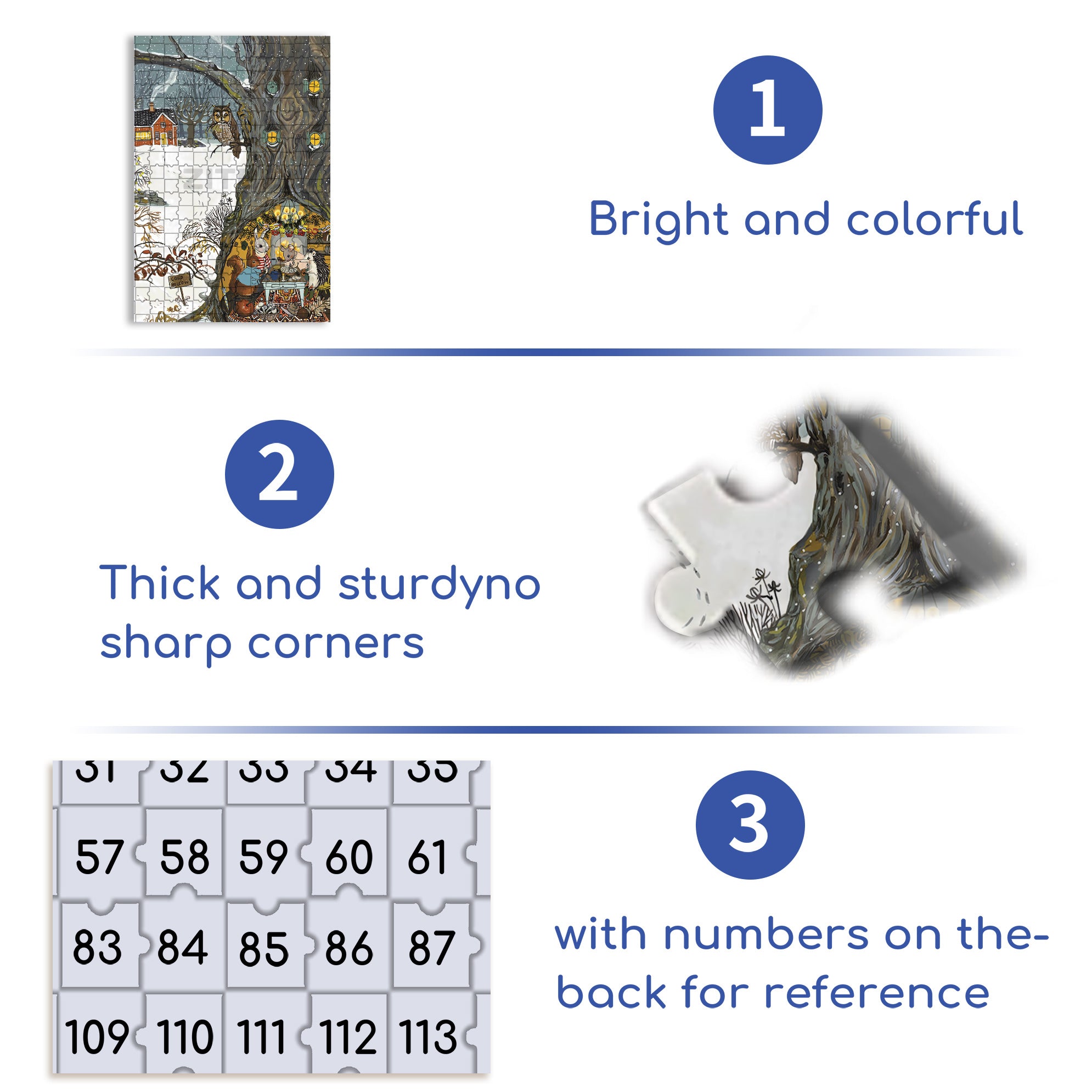 Cold Day 500pcs/1000pcs Jigsaw Puzzle, Scratch-Resistant, Interactive Family Game & Brain-Boosting DIY Decor, Perfect for Halloween, Christmas & New Year Gifts, Family Puzzle Game