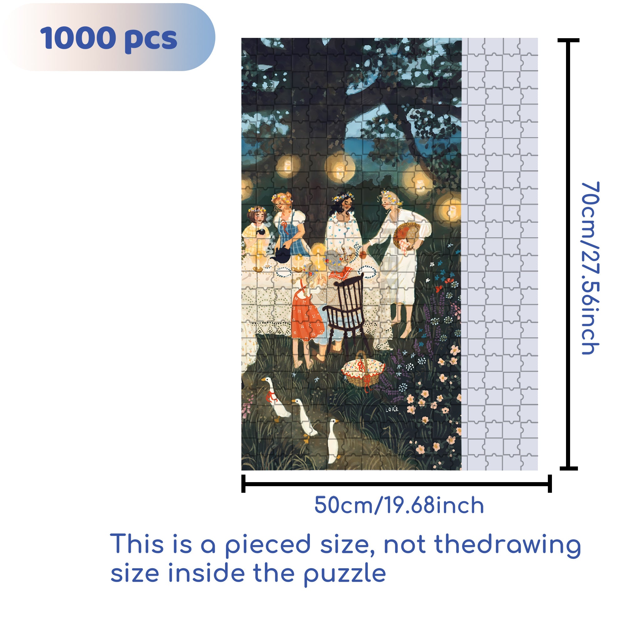 Dinner 500pcs/1000pcs Jigsaw Puzzle, Scratch-Resistant, Interactive Family Game & Brain-Boosting DIY Decor, Perfect for Halloween, Christmas & New Year Gifts, Family Puzzle Game