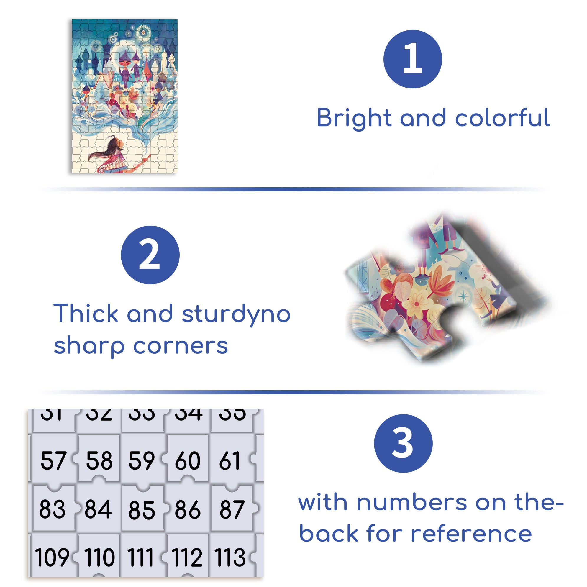 Fairy Tale World 500pcs/1000pcs Jigsaw Puzzle, Scratch-Resistant, Interactive Family Game & Brain-Boosting DIY Decor, Perfect for Halloween, Christmas & New Year Gifts, Family Puzzle Game