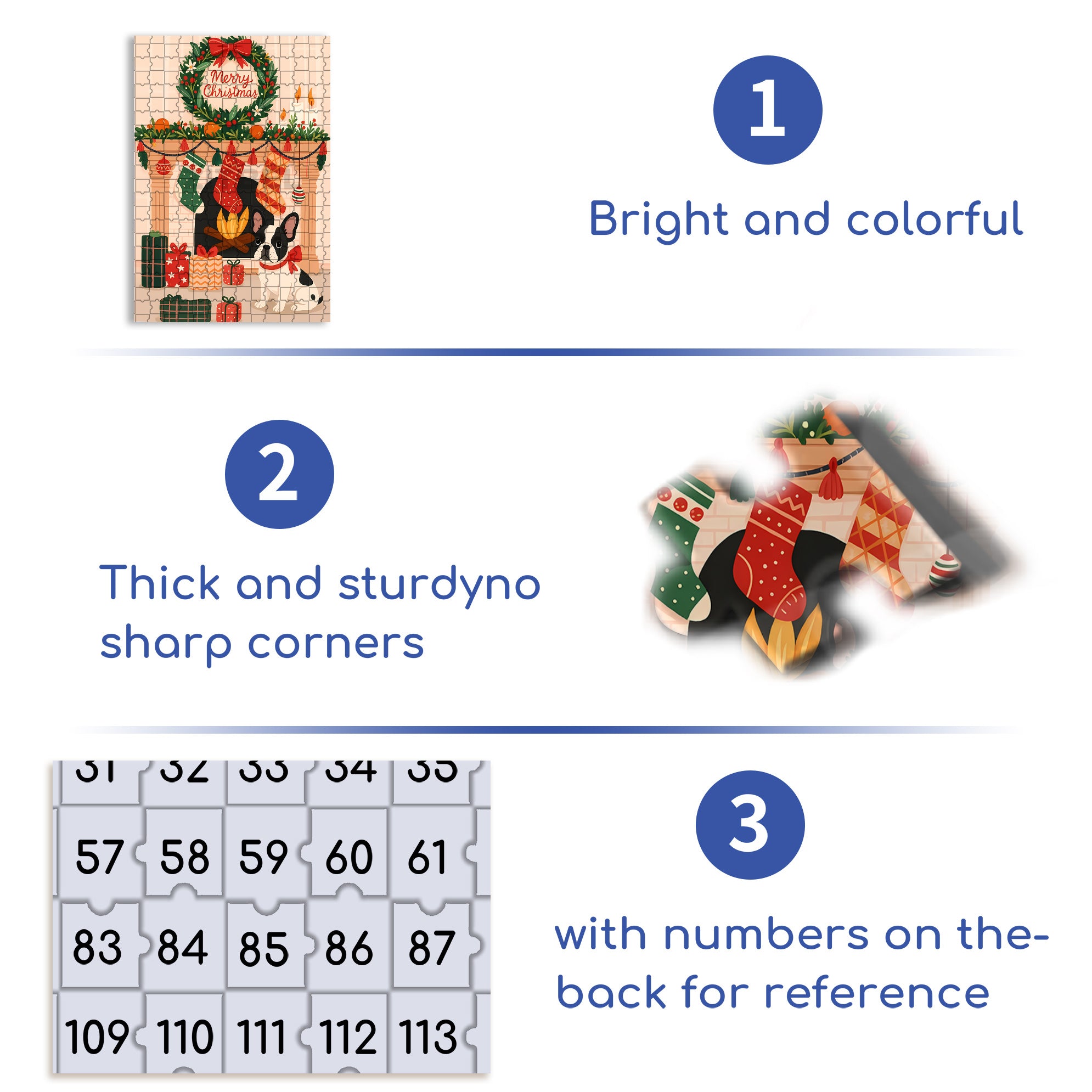 French Bulldog 500pcs/1000pcs Jigsaw Puzzle, Scratch-Resistant, Interactive Family Game & Brain-Boosting DIY Decor, Perfect for Halloween, Christmas & New Year Gifts, Family Puzzle Game
