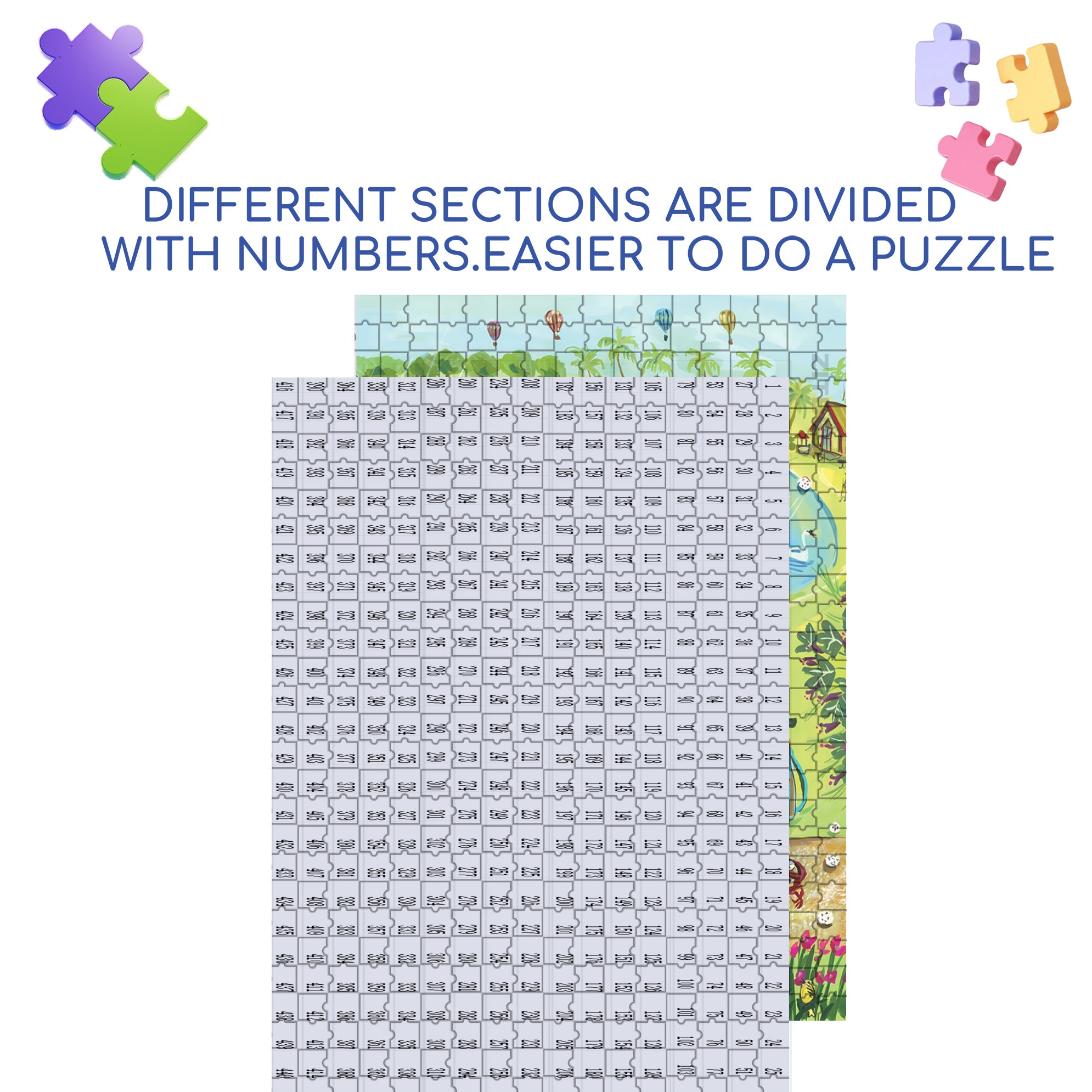 Golf 500pcs/1000pcs Jigsaw Puzzle, Scratch-Resistant, Interactive Family Game & Brain-Boosting DIY Decor, Perfect for Halloween, Christmas & New Year Gifts, Family Puzzle Game