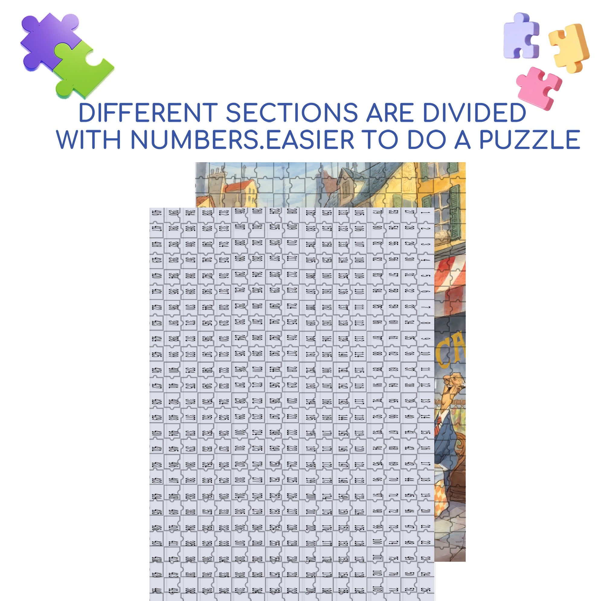 Got It! 500pcs/1000pcs Jigsaw Puzzle, Scratch-Resistant, Interactive Family Game & Brain-Boosting DIY Decor, Perfect for Halloween, Christmas & New Year Gifts, Family Puzzle Game