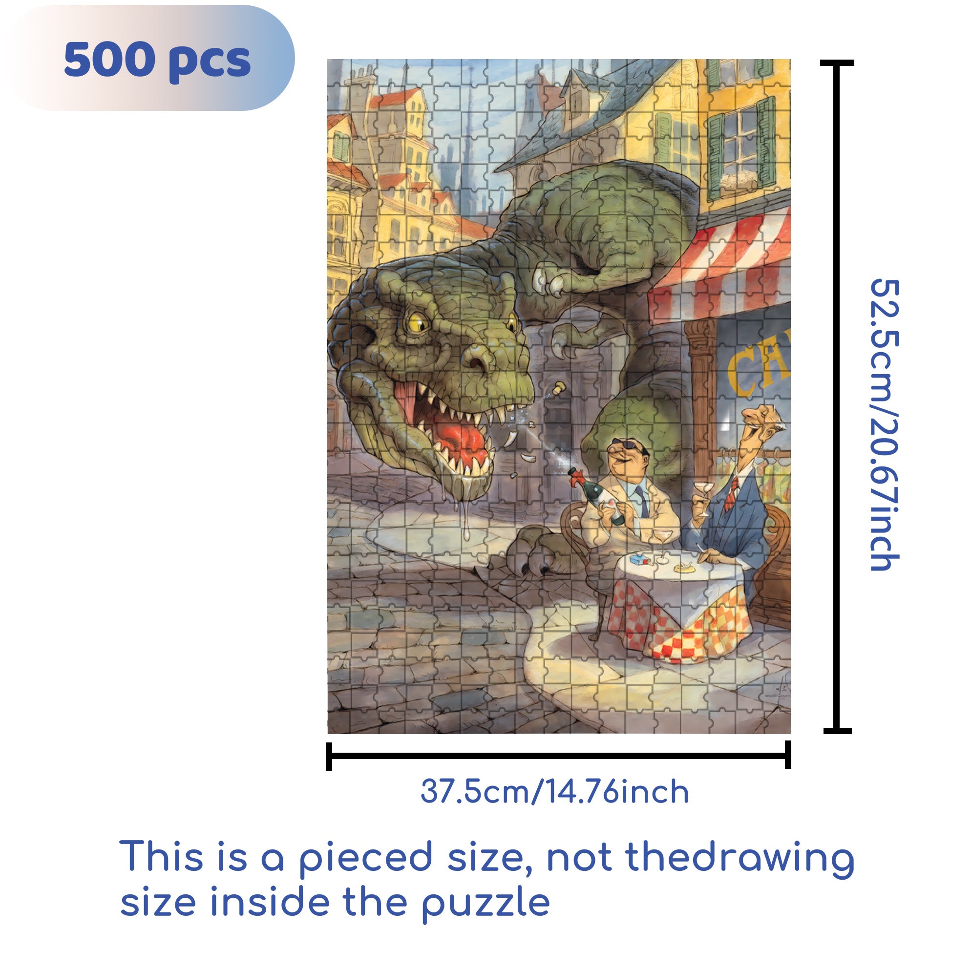 Got It! 500pcs/1000pcs Jigsaw Puzzle, Scratch-Resistant, Interactive Family Game & Brain-Boosting DIY Decor, Perfect for Halloween, Christmas & New Year Gifts, Family Puzzle Game