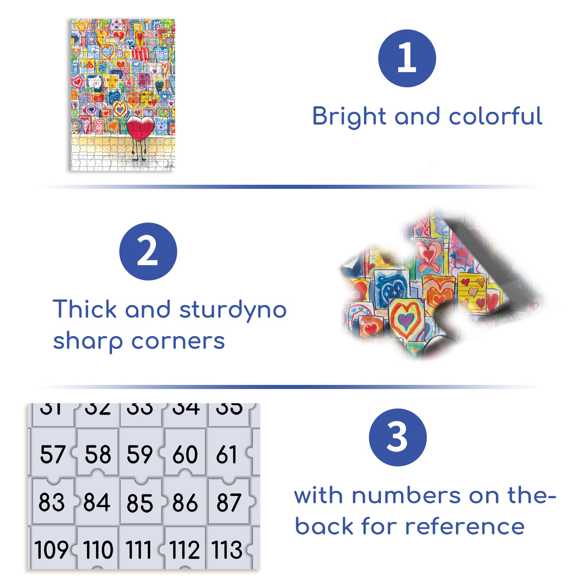 Heart 500pcs/1000pcs Jigsaw Puzzle, Scratch-Resistant, Interactive Family Game & Brain-Boosting DIY Decor, Perfect for Halloween, Christmas & New Year Gifts, Family Puzzle Game
