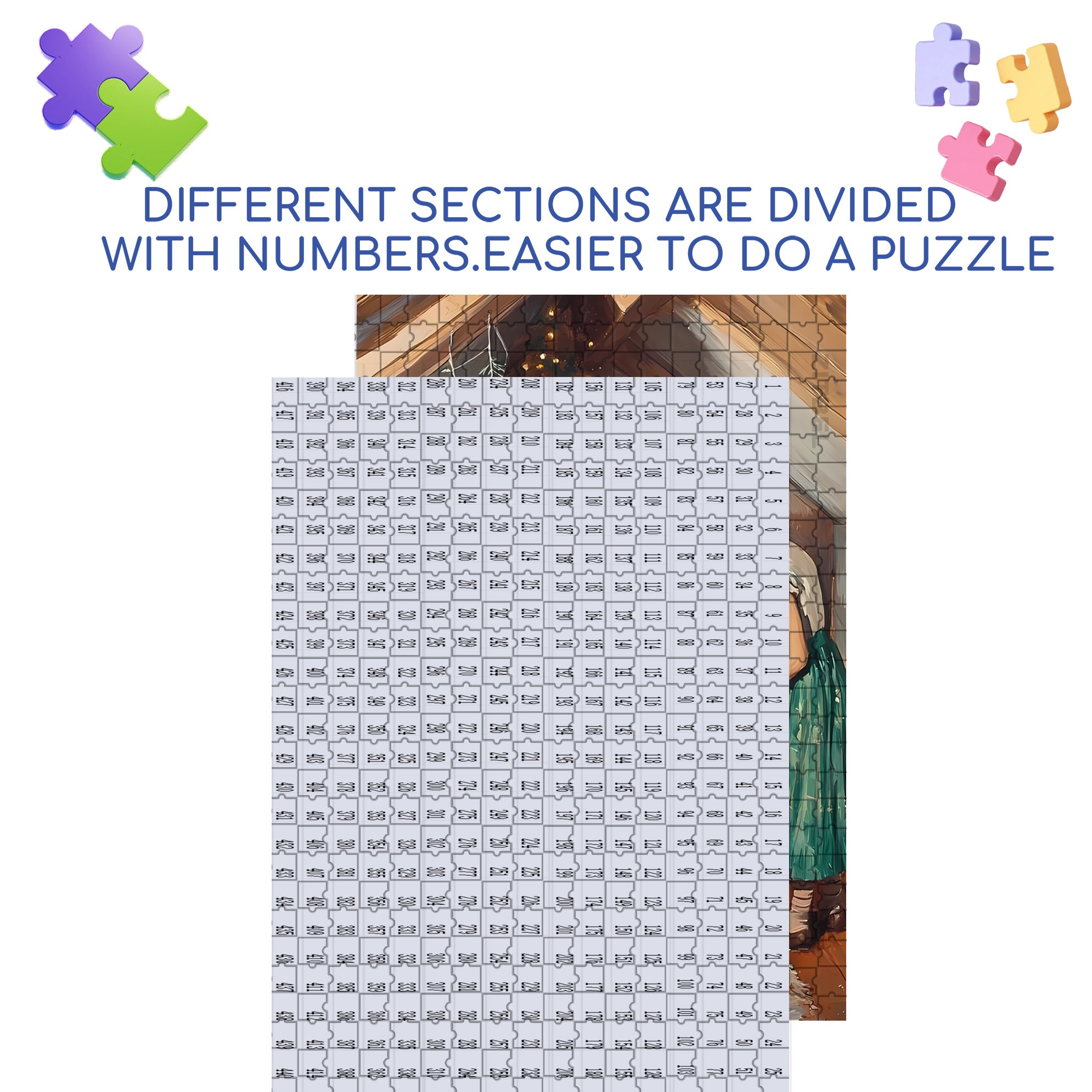 In The Attic 500pcs/1000pcs Jigsaw Puzzle, Scratch-Resistant, Interactive Family Game & Brain-Boosting DIY Decor, Perfect for Halloween, Christmas & New Year Gifts, Family Puzzle Game