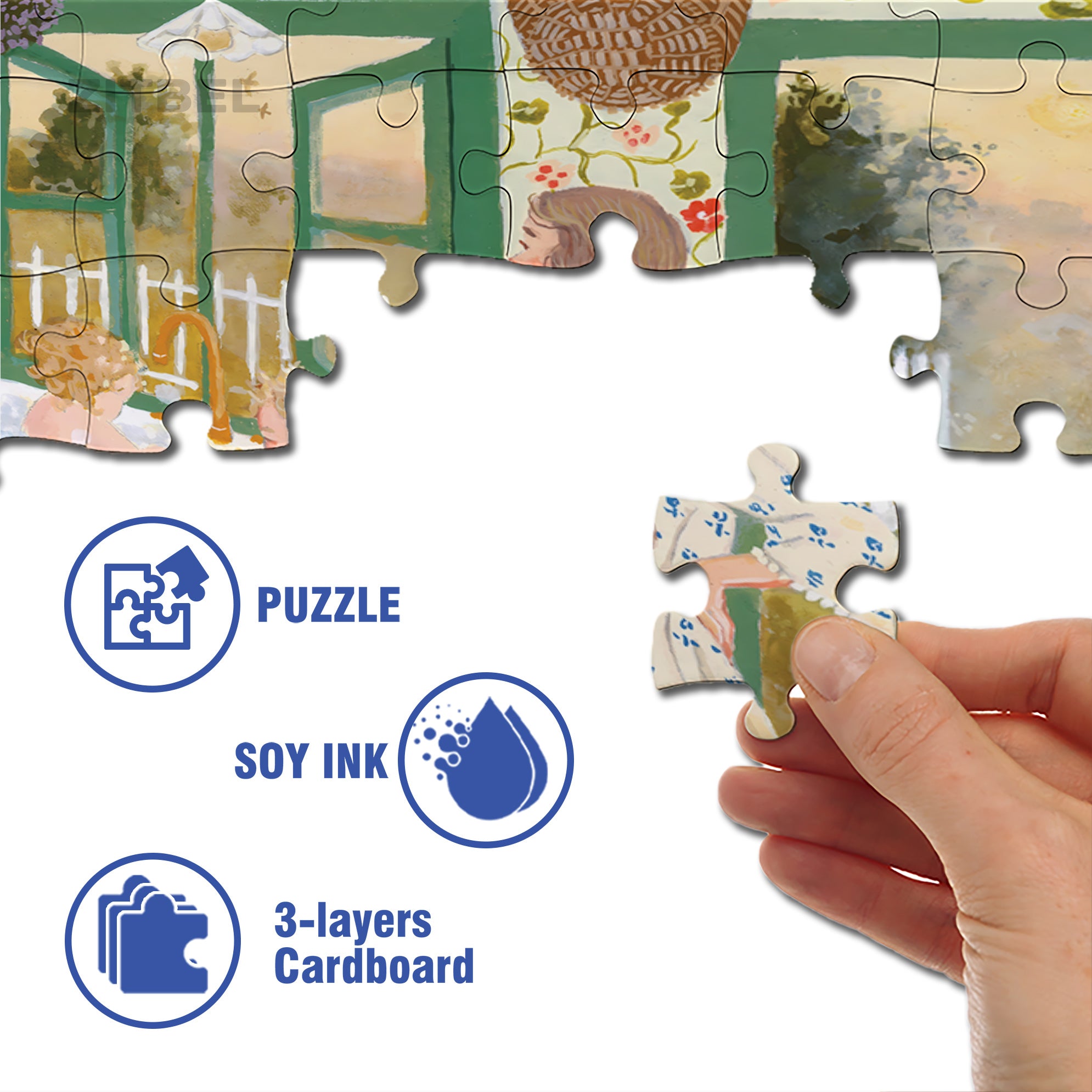 Mom's Busy Day 500pcs/1000pcs Jigsaw Puzzle, Scratch-Resistant, Interactive Family Game & Brain-Boosting DIY Decor, Perfect for Halloween, Christmas & New Year Gifts, Family Puzzle Game