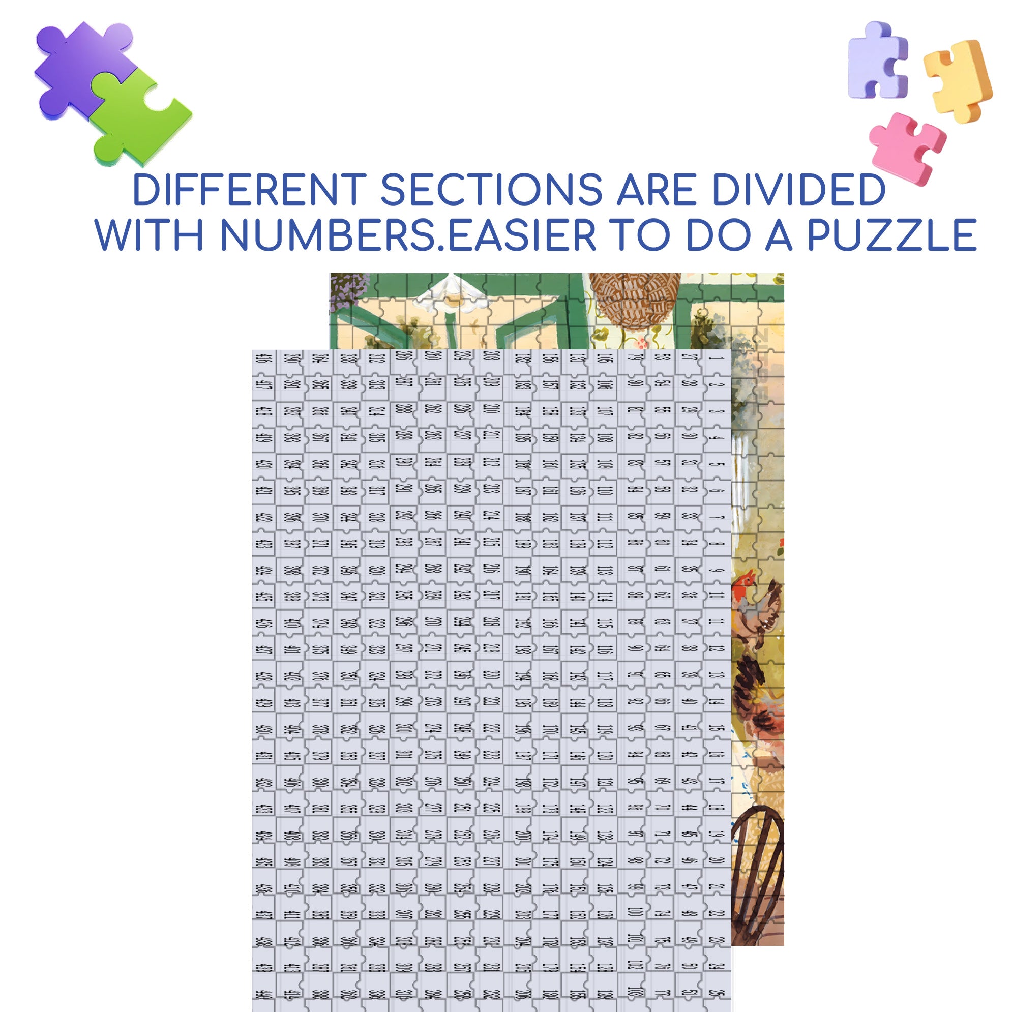 Mom's Busy Day 500pcs/1000pcs Jigsaw Puzzle, Scratch-Resistant, Interactive Family Game & Brain-Boosting DIY Decor, Perfect for Halloween, Christmas & New Year Gifts, Family Puzzle Game