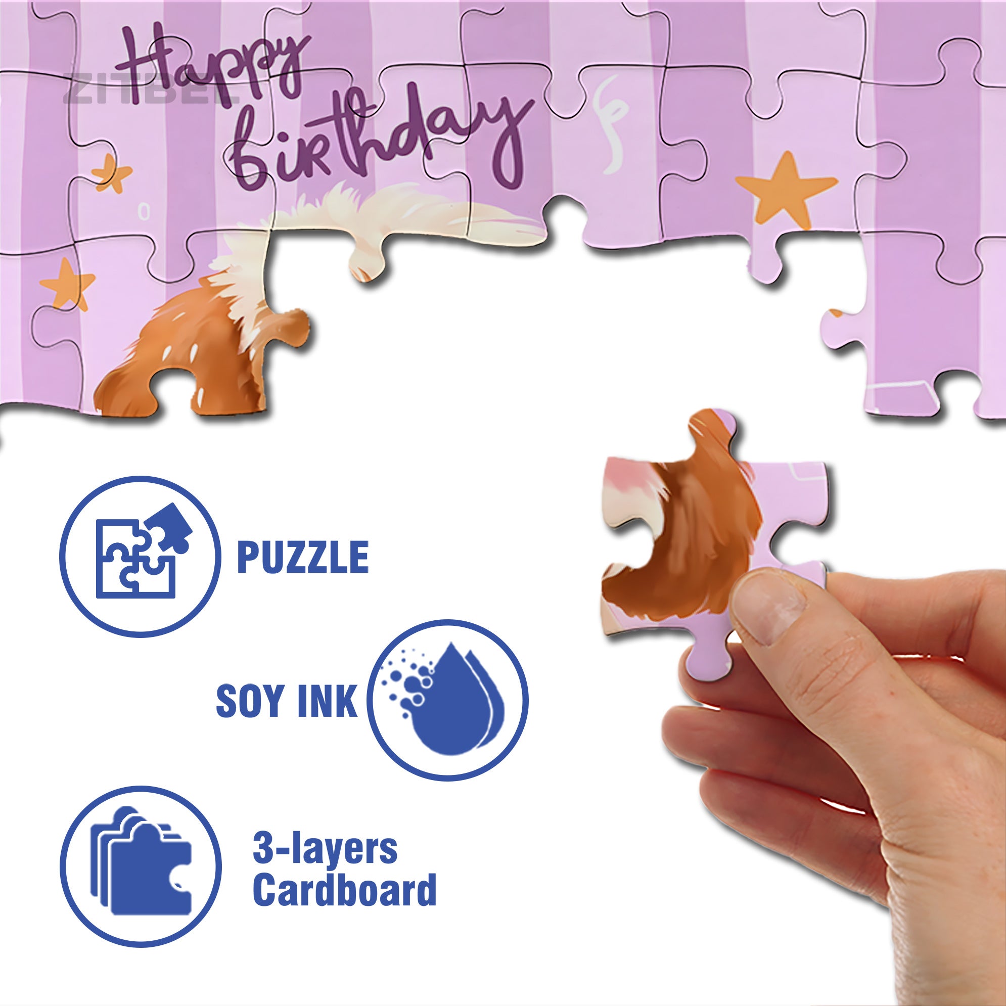 My Newest Birthday 500pcs/1000pcs Jigsaw Puzzle, Scratch-Resistant, Interactive Family Game & Brain-Boosting DIY Decor, Perfect for Halloween, Christmas & New Year Gifts, Family Puzzle Game