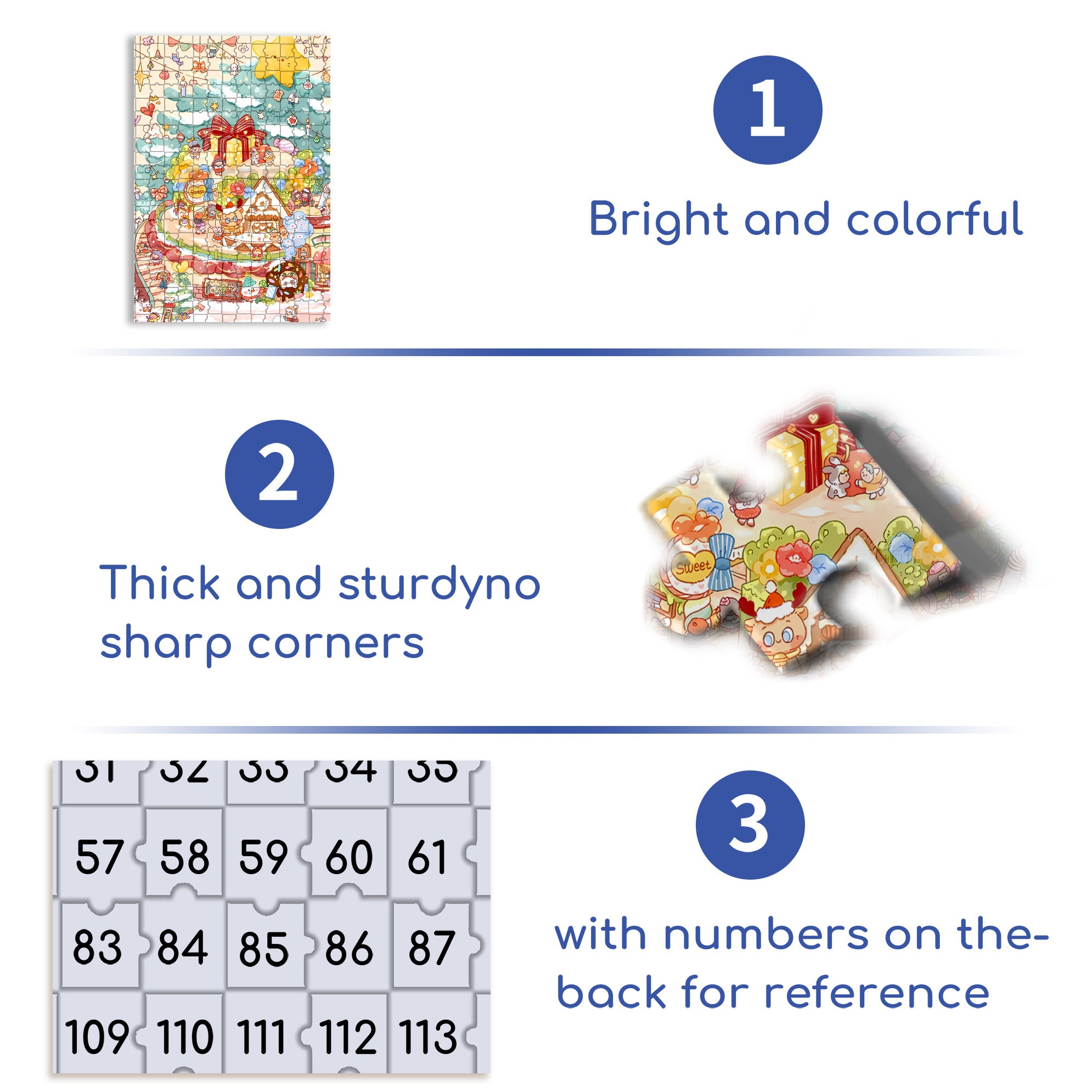 My World 500pcs/1000pcs Jigsaw Puzzle, Scratch-Resistant, Interactive Family Game & Brain-Boosting DIY Decor, Perfect for Halloween, Christmas & New Year Gifts, Family Puzzle Game