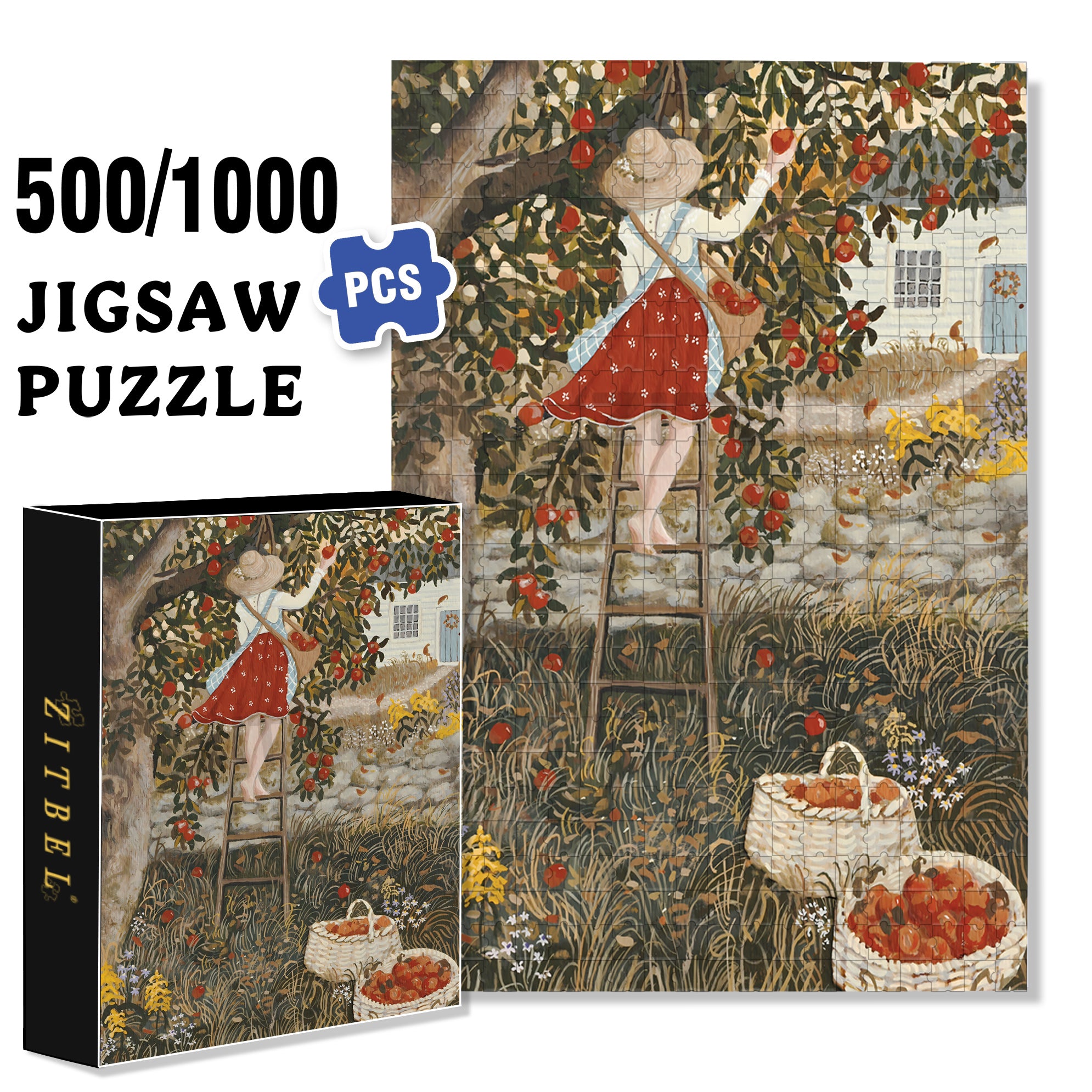 One Day In September 500pcs/1000pcs Jigsaw Puzzle, Scratch-Resistant, Interactive Family Game & Brain-Boosting DIY Decor, Perfect for Halloween, Christmas & New Year Gifts, Family Puzzle Game