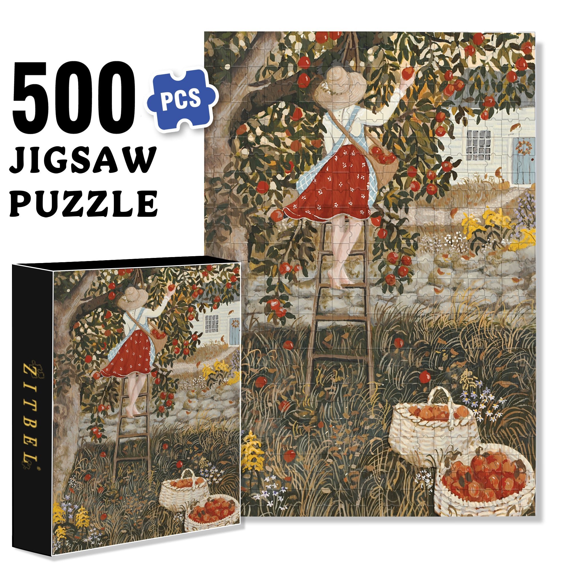 One Day In September 500pcs/1000pcs Jigsaw Puzzle, Scratch-Resistant, Interactive Family Game & Brain-Boosting DIY Decor, Perfect for Halloween, Christmas & New Year Gifts, Family Puzzle Game