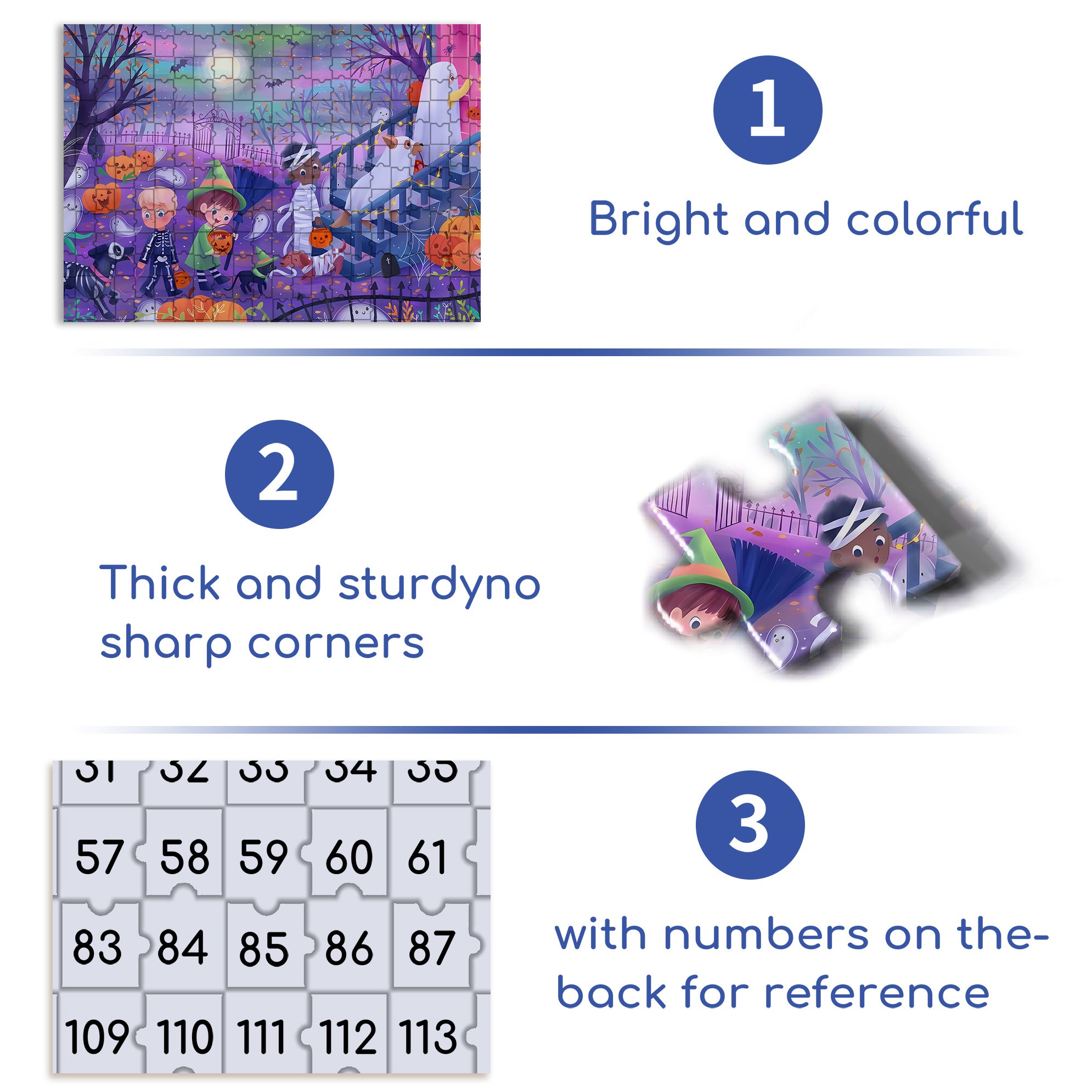 Our Halloween 500pcs/1000pcs Jigsaw Puzzle, Scratch-Resistant, Interactive Family Game & Brain-Boosting DIY Decor, Perfect for Halloween, Christmas & New Year Gifts, Family Puzzle Game