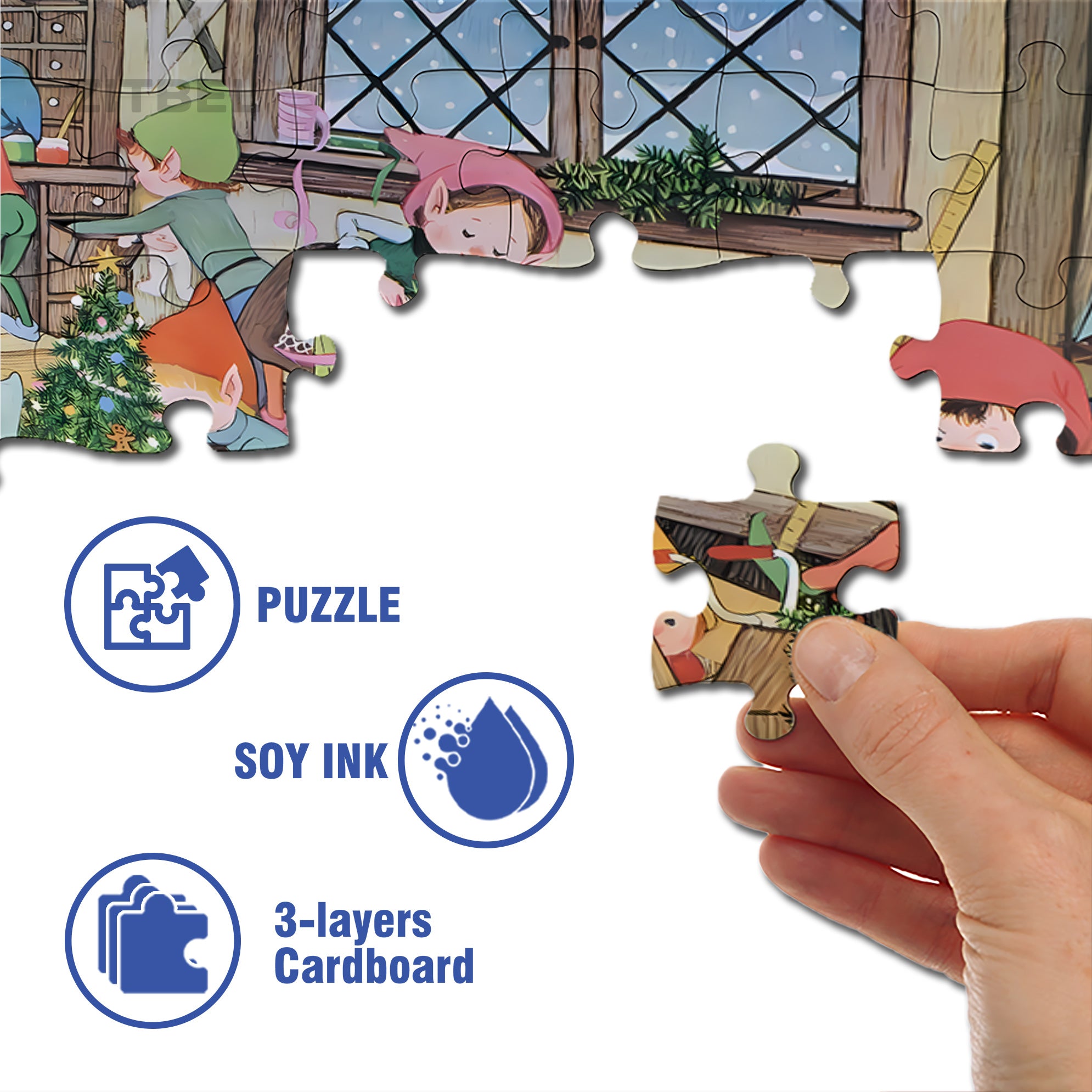 Preparations Before The Festival 500pcs/1000pcs Jigsaw Puzzle, Scratch-Resistant, Interactive Family Game & Brain-Boosting DIY Decor, Perfect for Halloween, Christmas & New Year Gifts, Family Puzzle Game