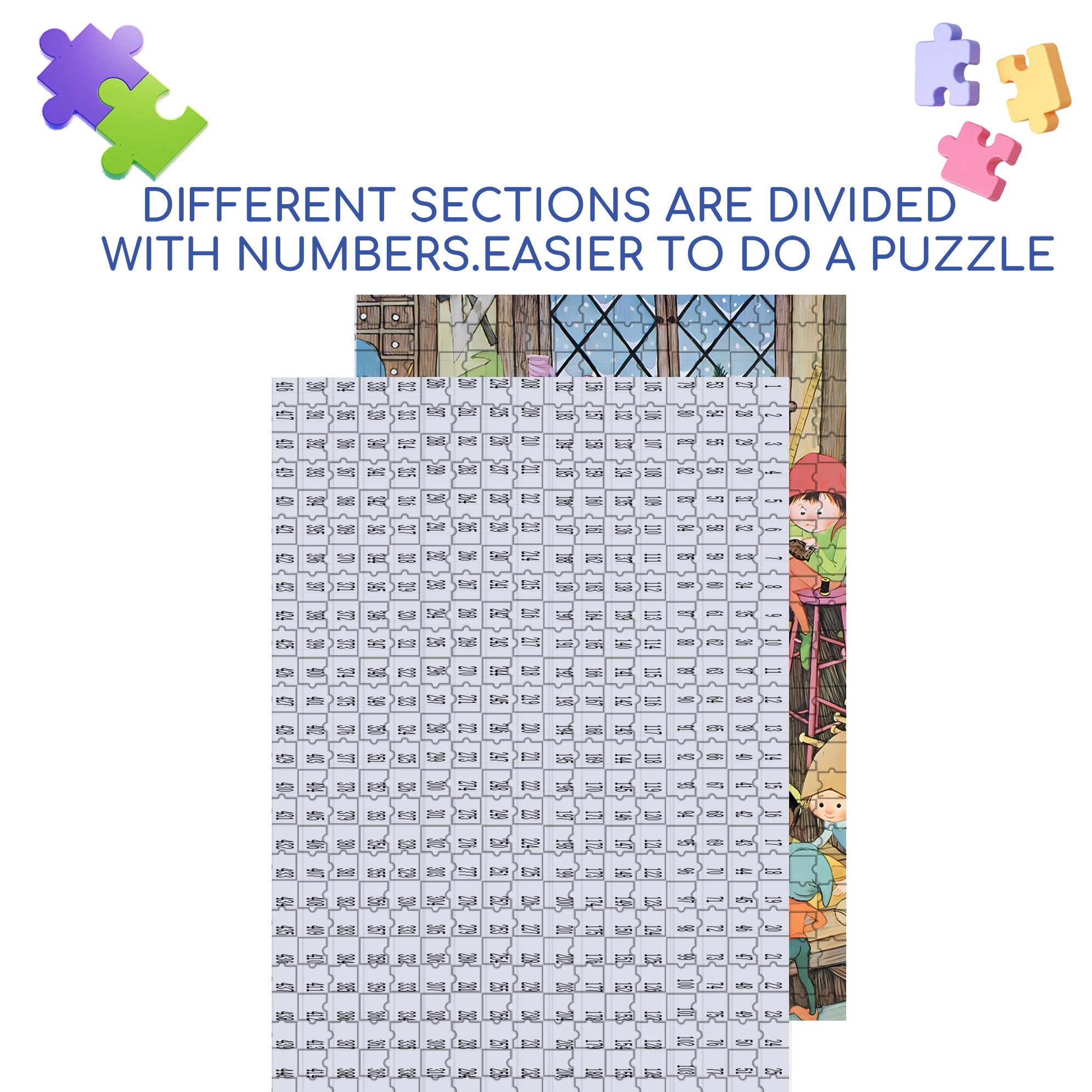 Preparations Before The Festival 500pcs/1000pcs Jigsaw Puzzle, Scratch-Resistant, Interactive Family Game & Brain-Boosting DIY Decor, Perfect for Halloween, Christmas & New Year Gifts, Family Puzzle Game